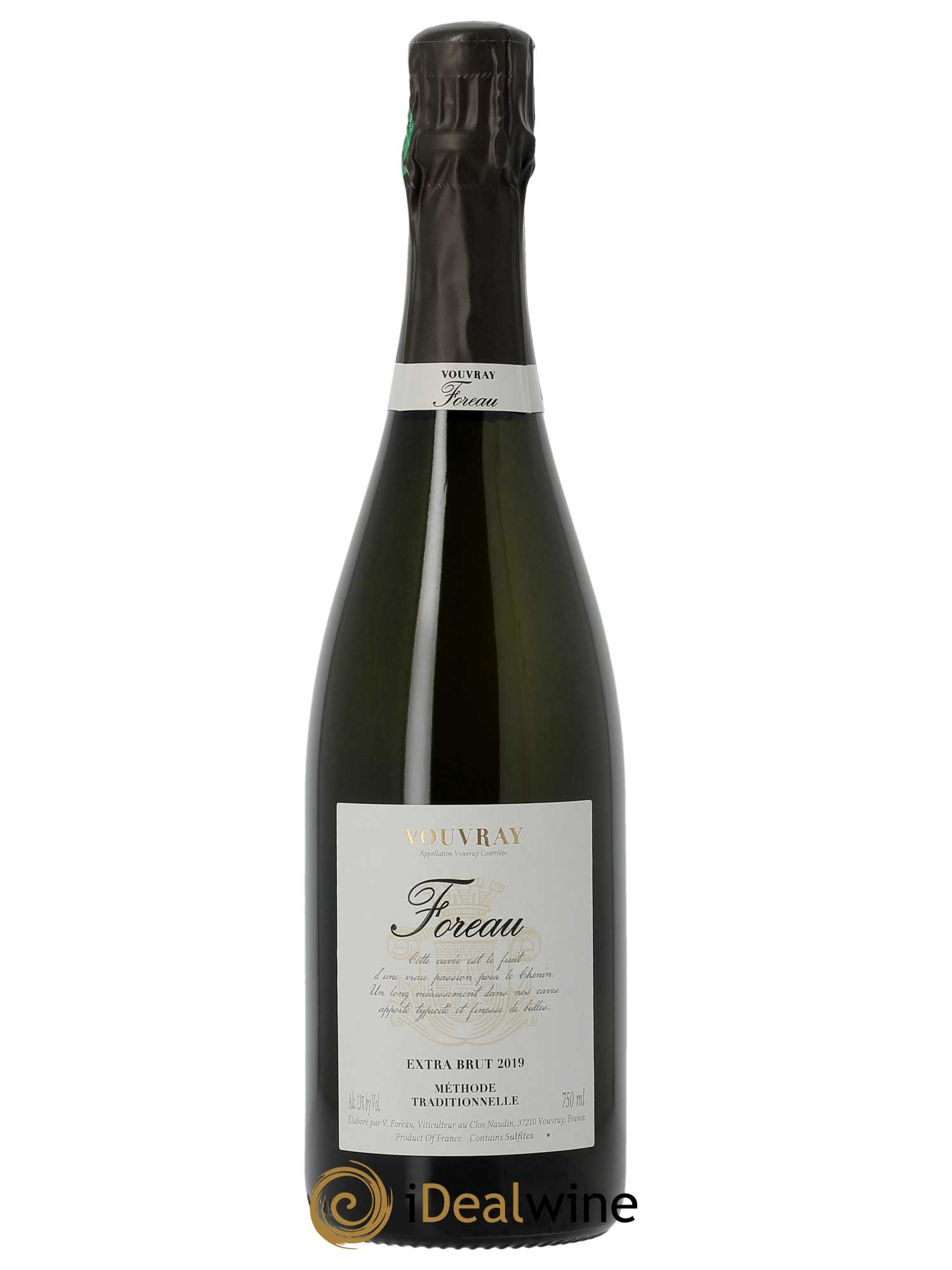 Vouvray Méthode Traditionnelle Extra Brut Clos Naudin - Philippe Foreau  2019 - Posten von 1 Flasche - 0