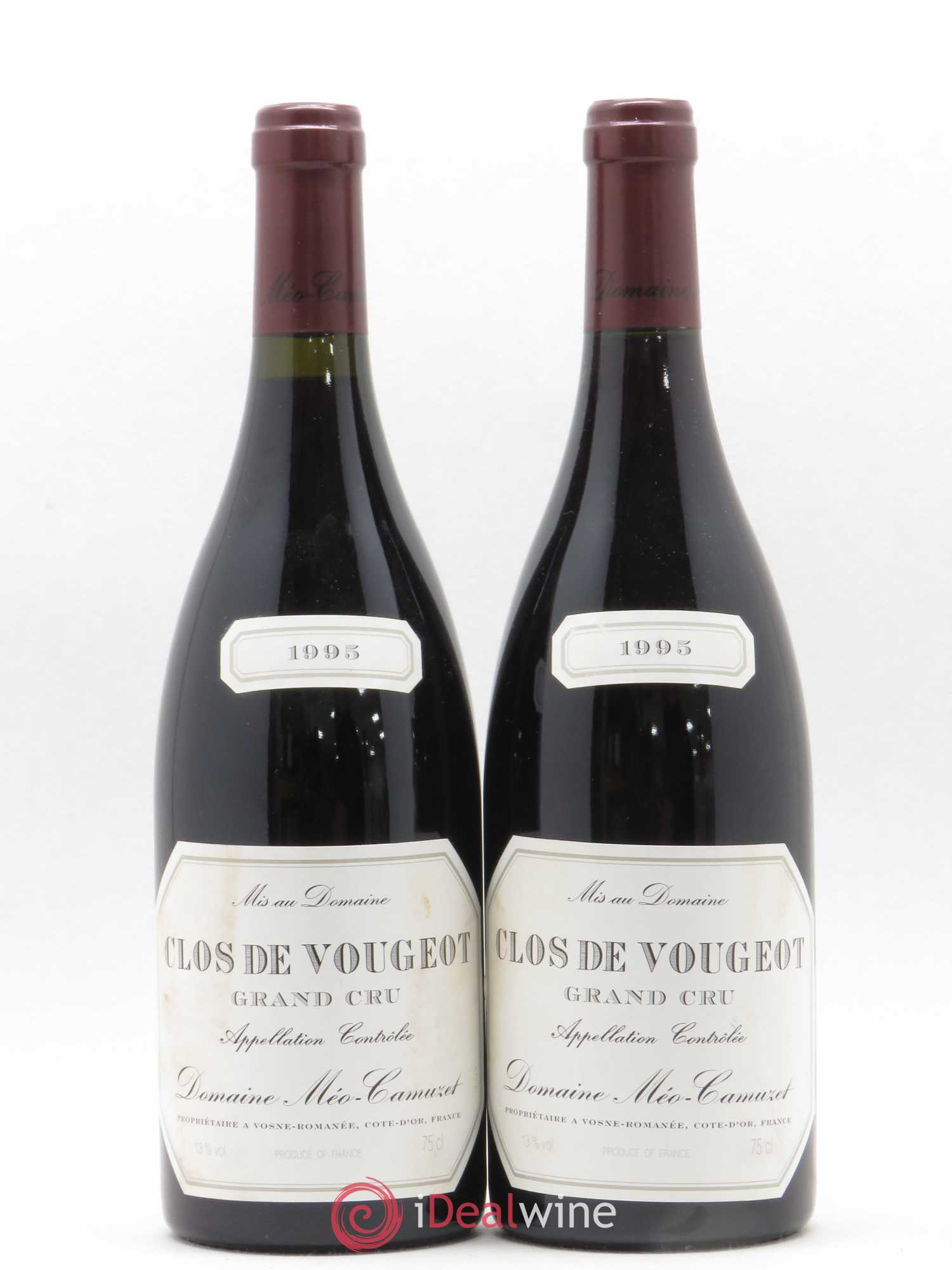 Clos de Vougeot Grand Cru Méo-Camuzet (Domaine) 1995 - Lot of 2 bottles - 0