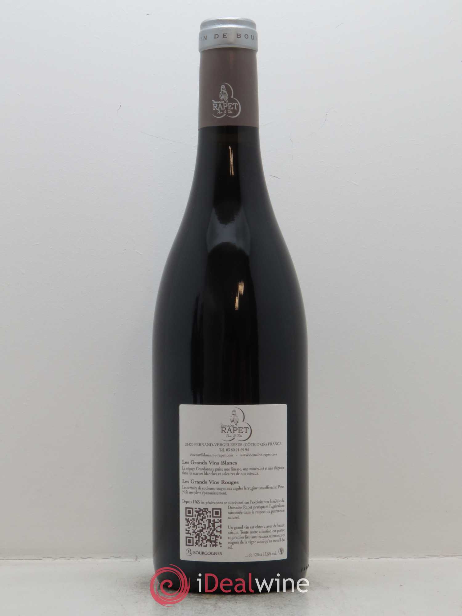 Corton Grand Cru Pougets Rapet Père & Fils 2016 - Lot de 1 bouteille - 1