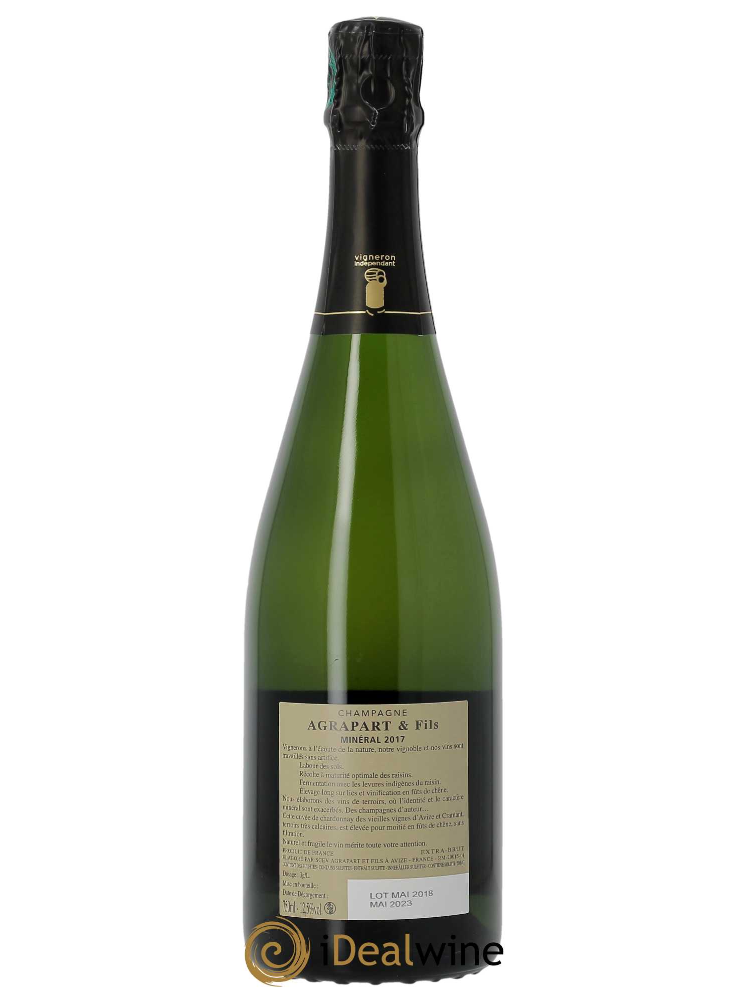 Minéral Extra-Brut Blanc de blancs Agrapart & Fils 2017 - Lot of 1 bottle - 1