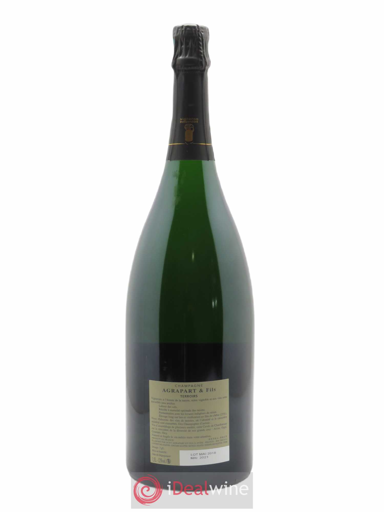 Terroirs Extra-Brut Blanc de blancs Agrapart & Fils  - Posten von 1 Magnum - 1