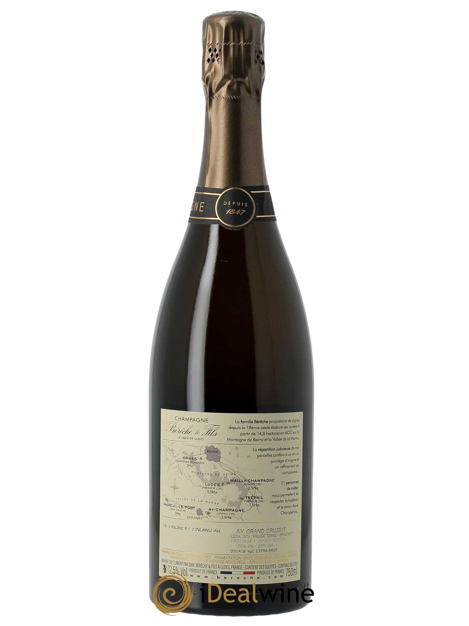 Aÿ Grand Cru Extra-Brut Bérêche et Fils 2015 - Lotto di 1 bottiglia - 1