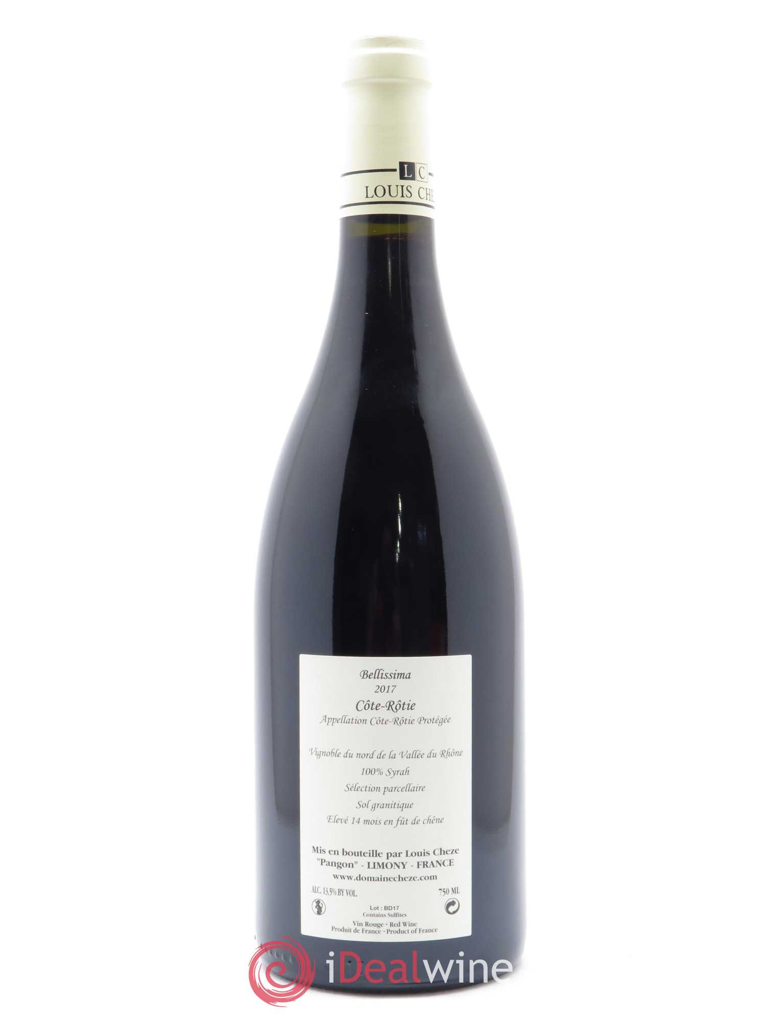 Côte-Rôtie Bellissima Louis Cheze (Domaine) 2017 - Lot de 1 bouteille - 1