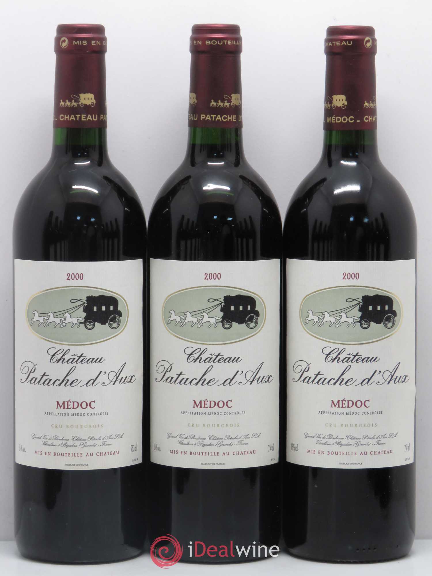 Château Patache d'Aux Cru Bourgeois  (ohne Mindestpreis) 2000 - Posten von 12 Flaschen - 1