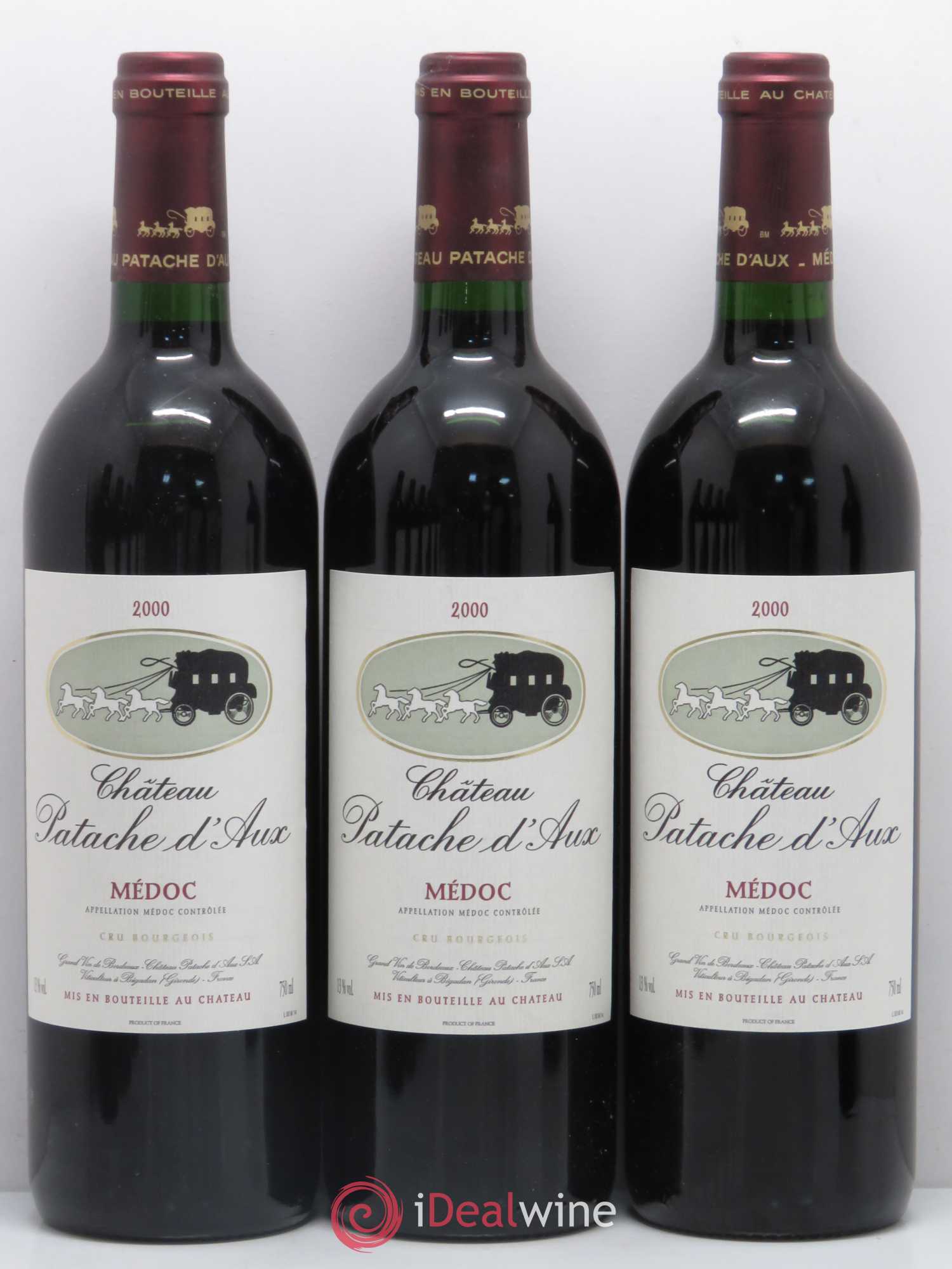 Château Patache d'Aux Cru Bourgeois  (senza prezzo di riserva) 2000 - Lotto di 12 bottiglie - 2