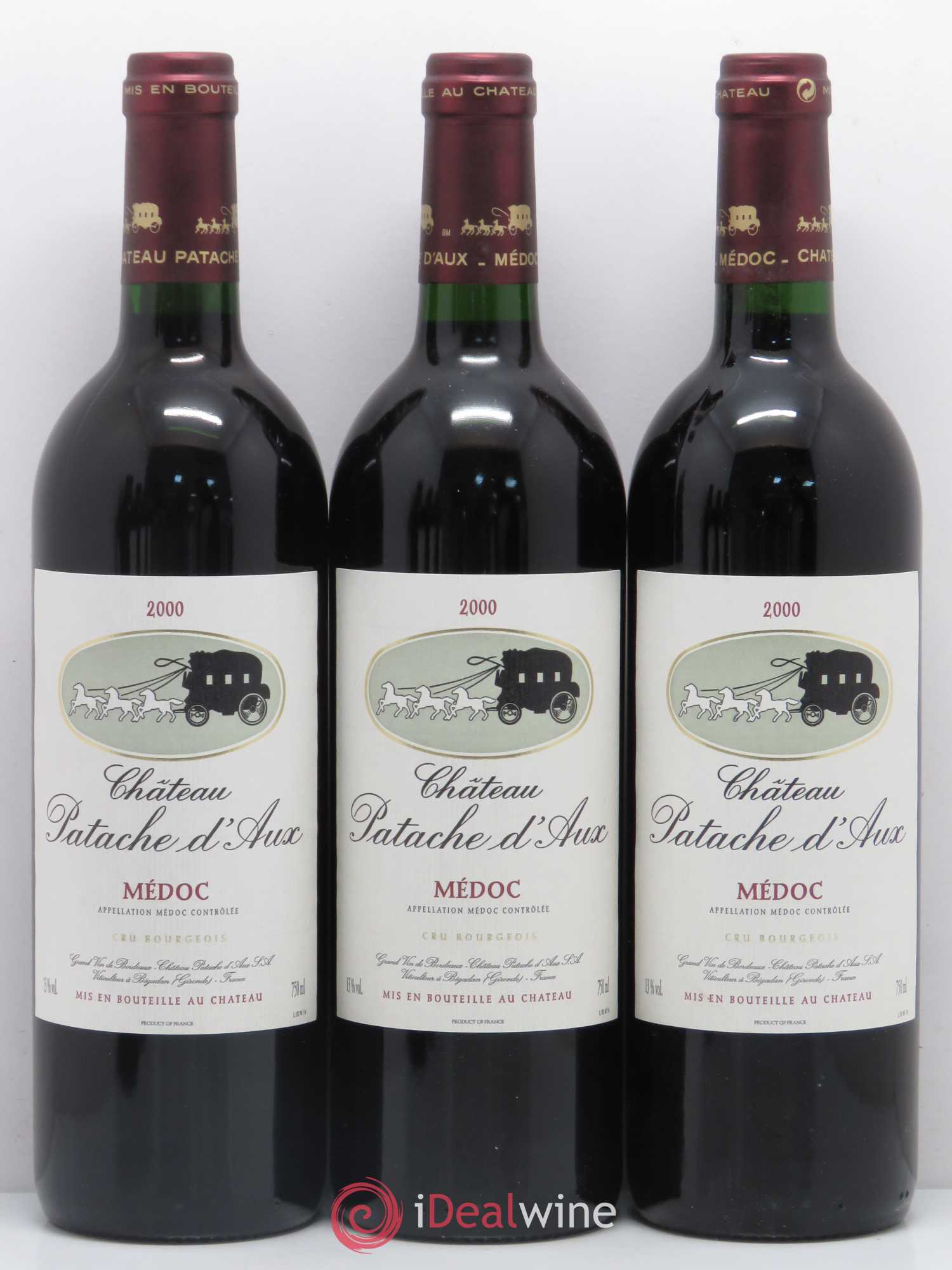 Château Patache d'Aux Cru Bourgeois  (no reserve) 2000 - Lot of 12 bottles - 3