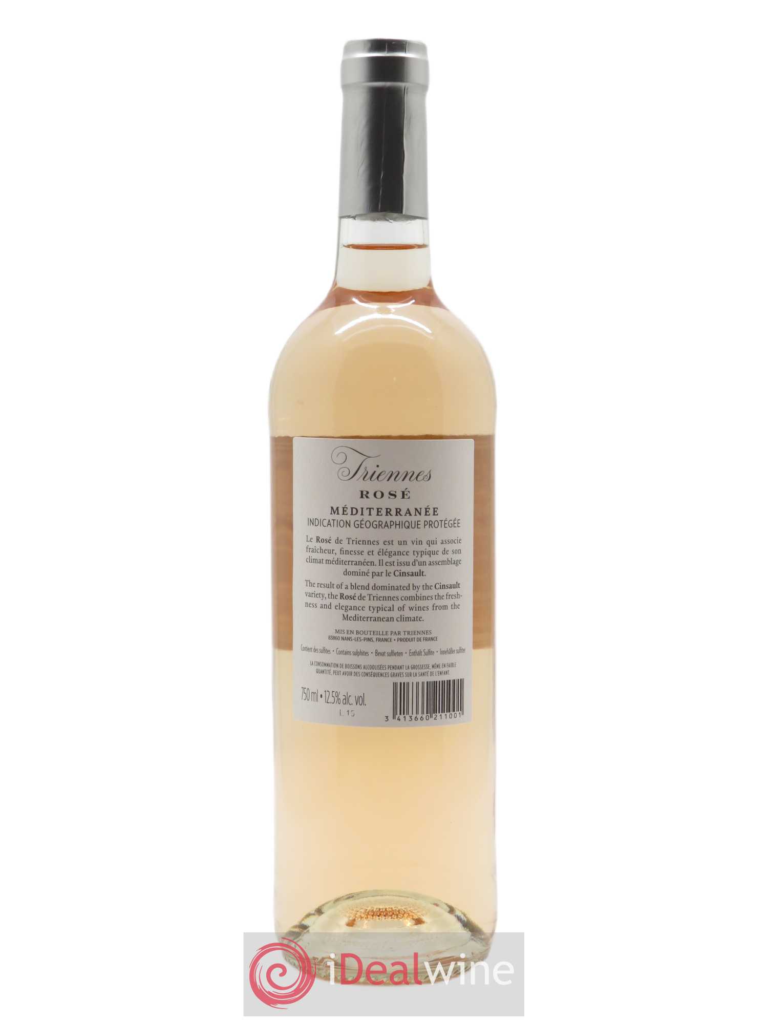 IGP Méditerranée Rosé Triennes (Domaine) 2020 - Lot de 1 bouteille - 1