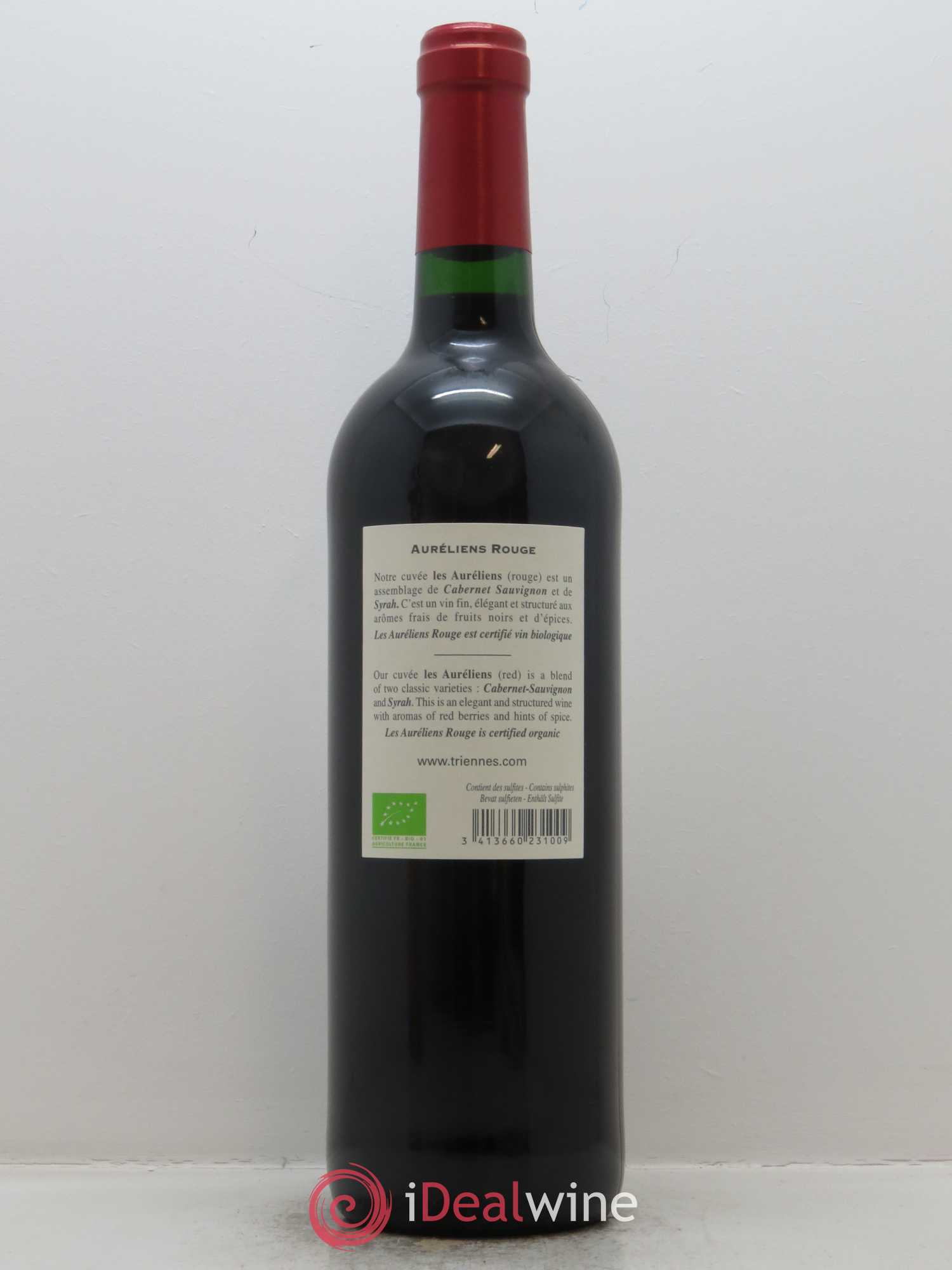 IGP Pays du Var (Vin de Pays du Var) Les Auréliens Triennes (Domaine) 2015 - Lot de 1 bouteille - 1