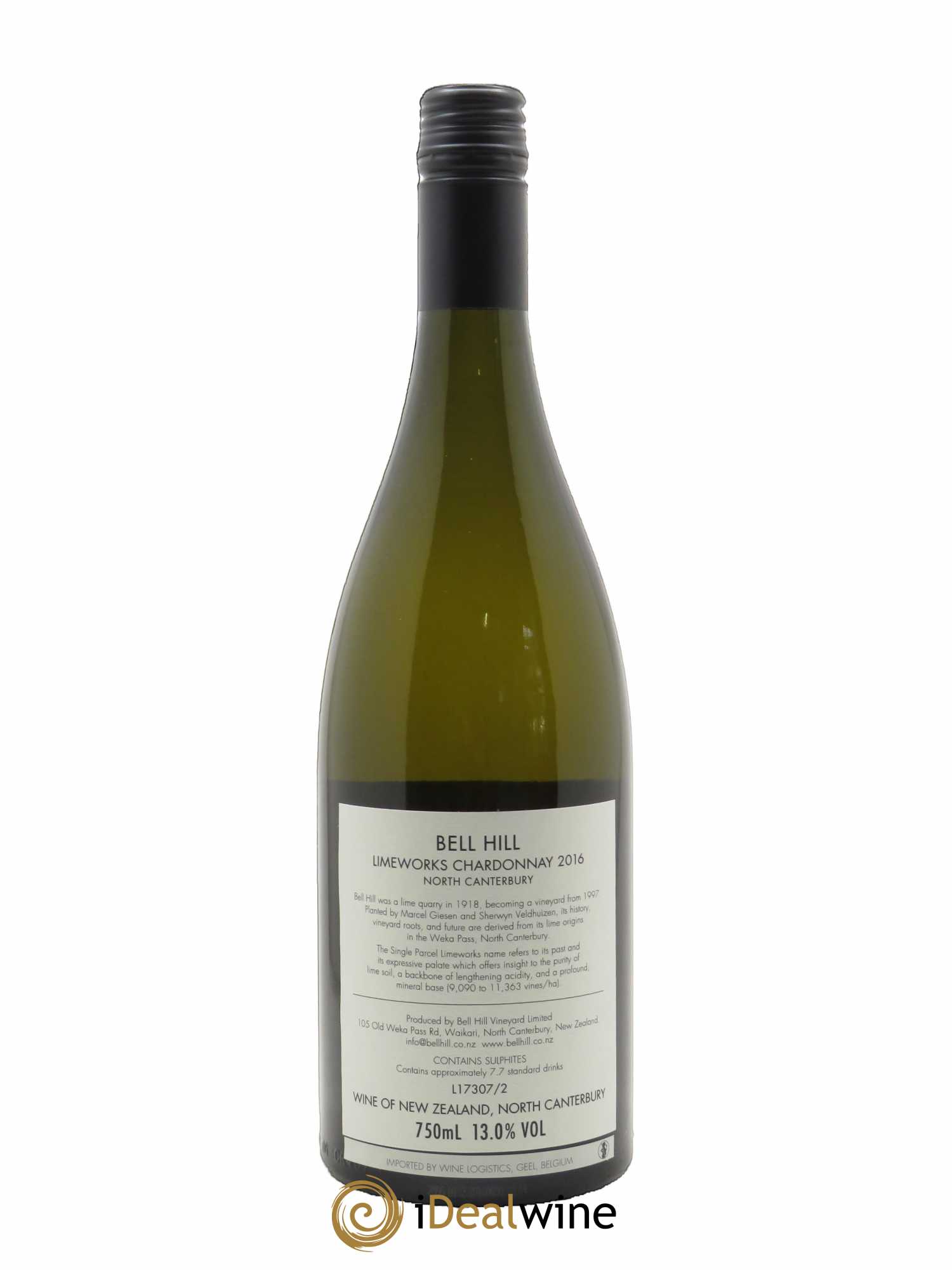 Canterbury Bell Hill Single Parcel Limeworks Chardonnay 2016 - Lot de 1 bouteille - 2