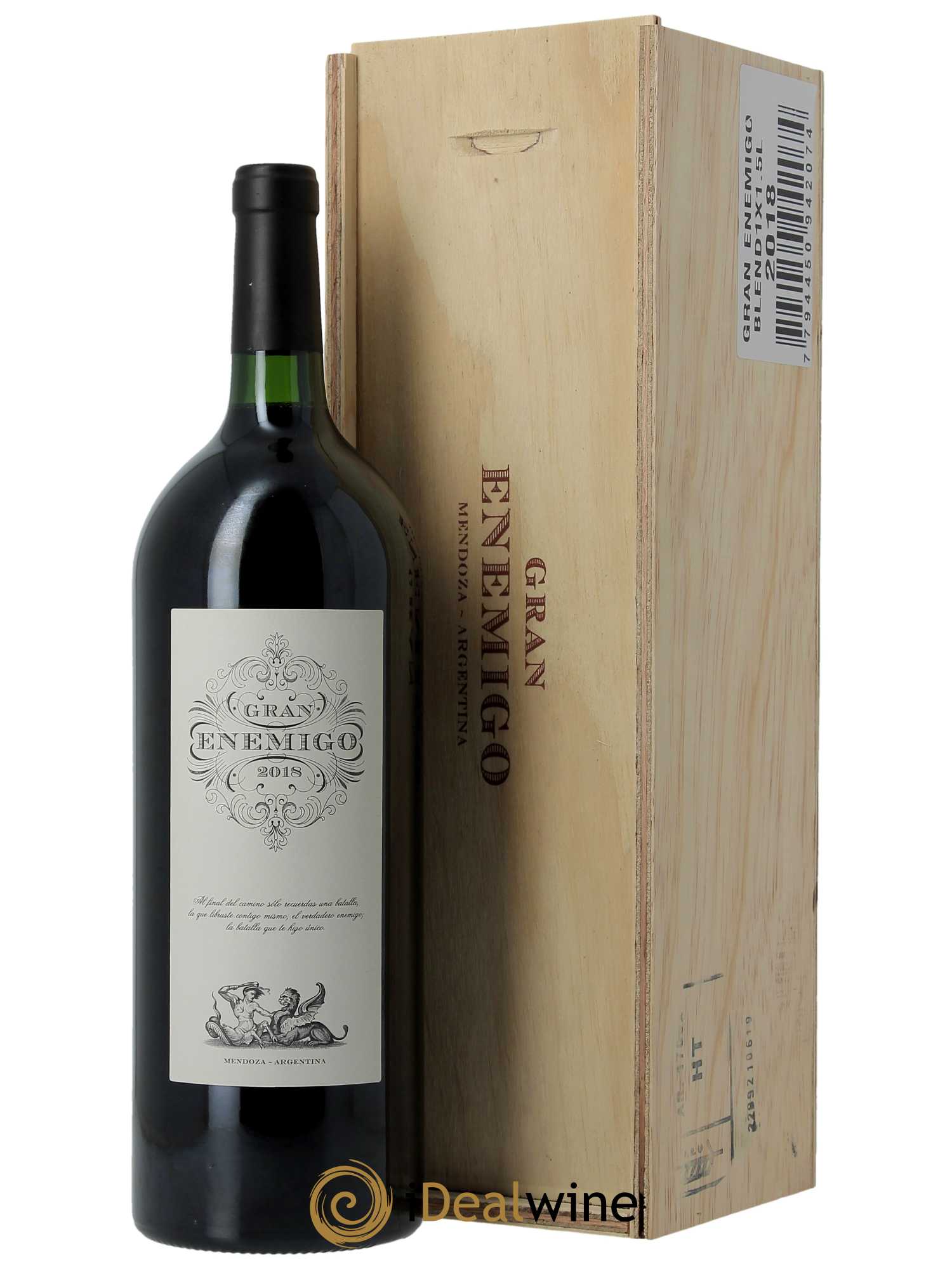 Mendoza Gran Enemigo Gualtallary Single Vineyard El Enemigo 2018 - Lot de 1 magnum - 0