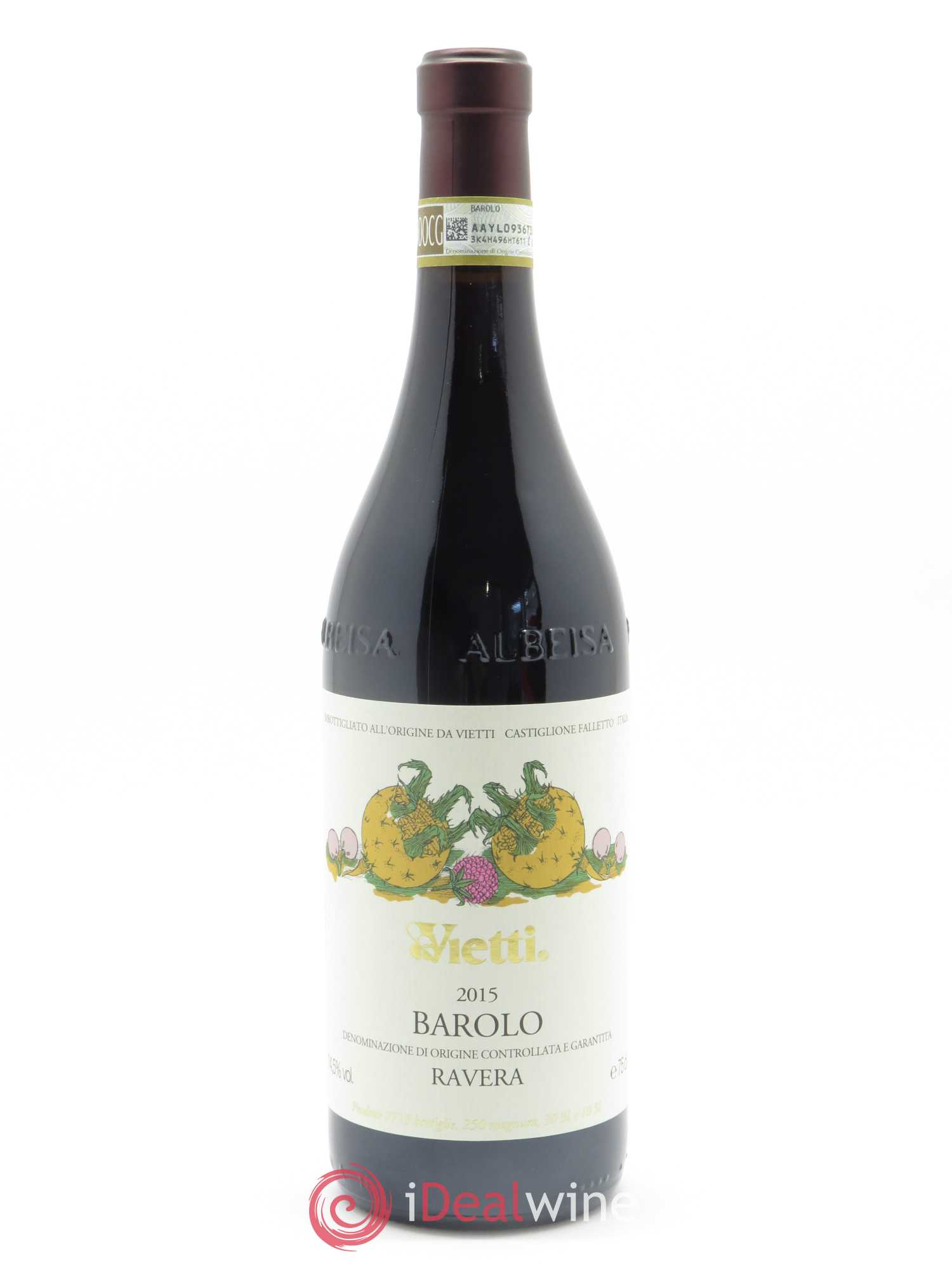 Barolo DOCG Ravera Vietti 2015 - Lot of 1 bottle - 0