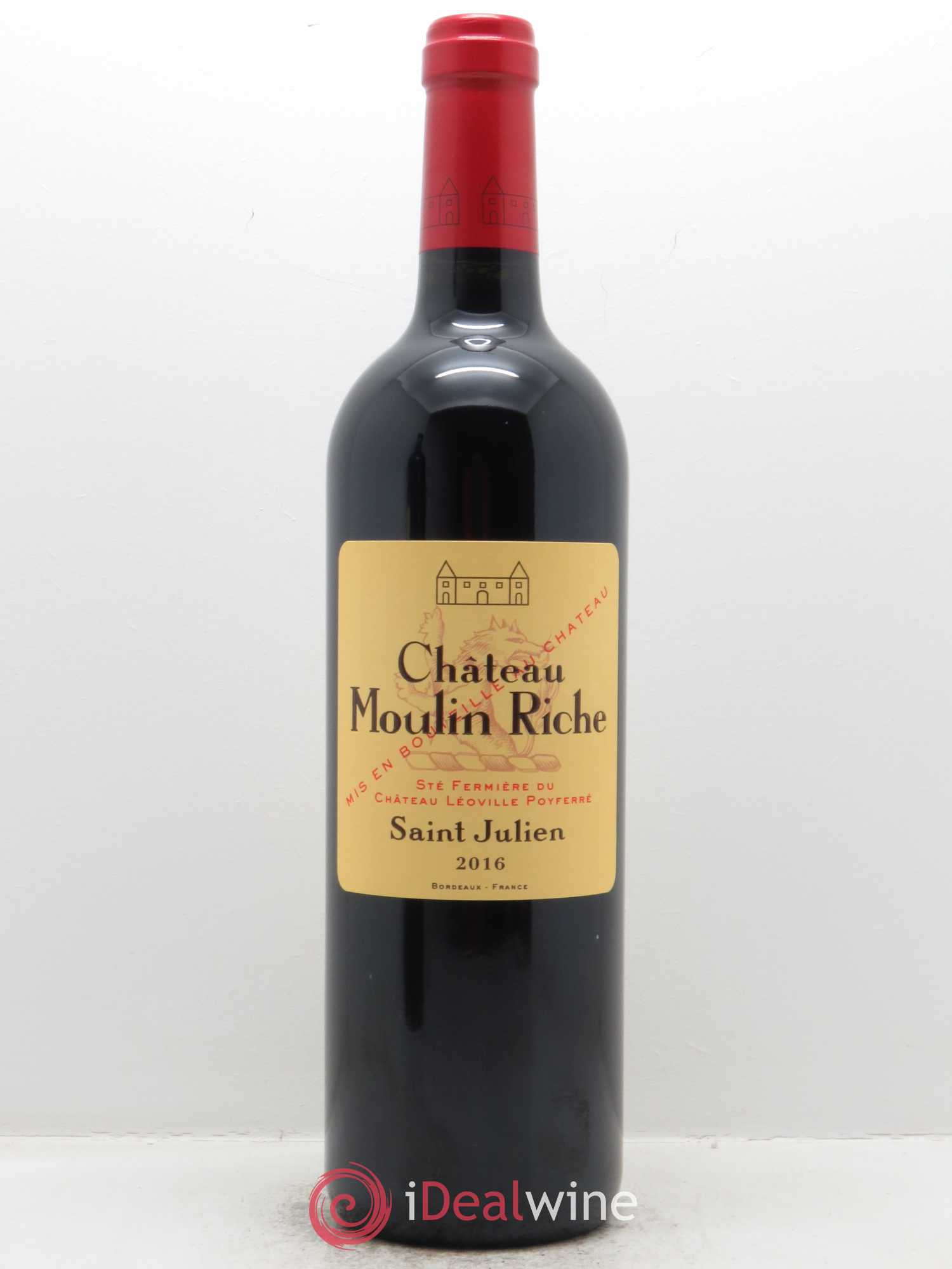 Château Moulin Riche (Original-Holzkiste ab 12 St.) 2016 - Posten von 1 Flasche - 0