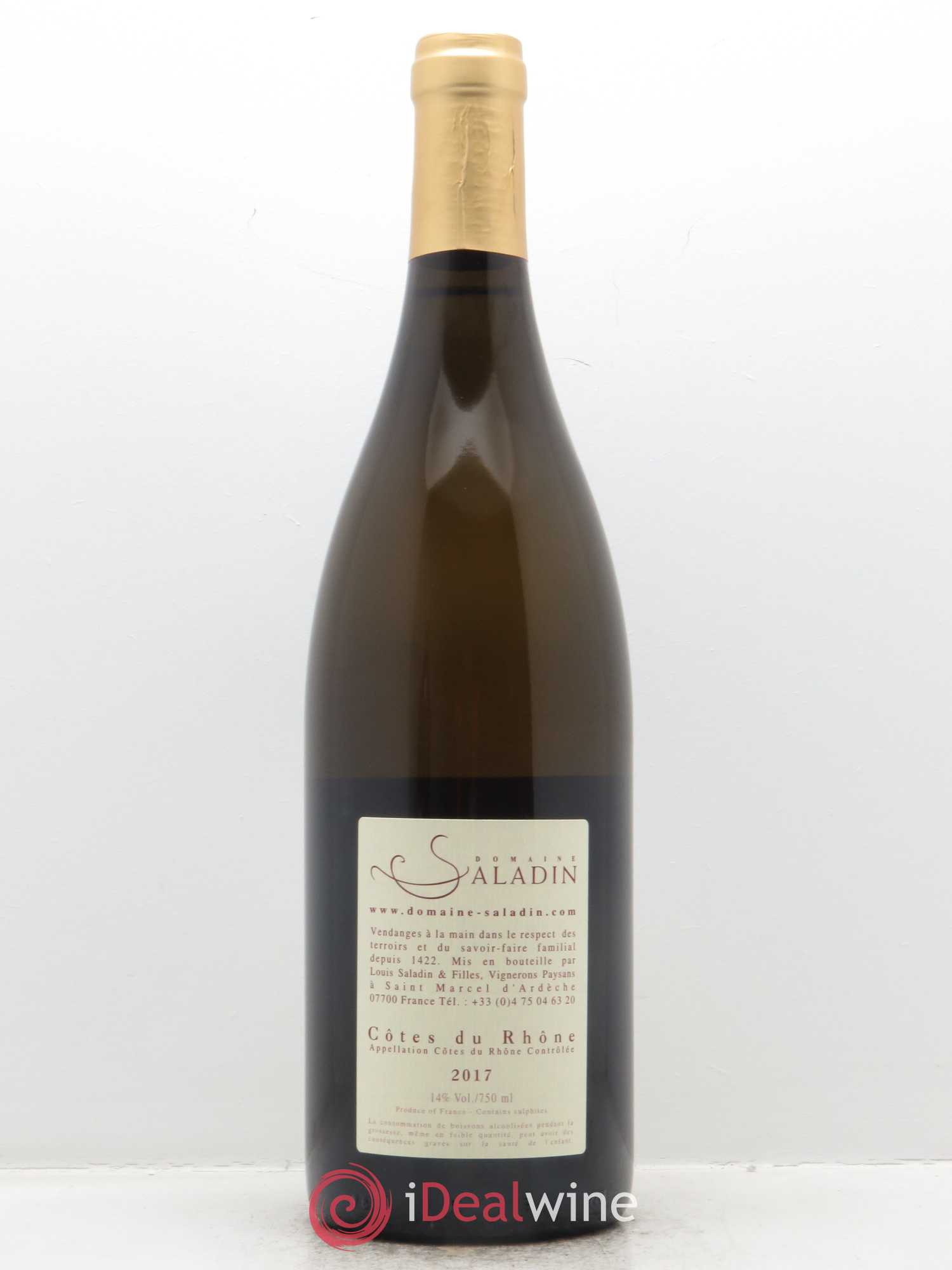 Côtes du Rhône Per El Domaine Saladin 2017 - Lot de 1 bouteille - 1