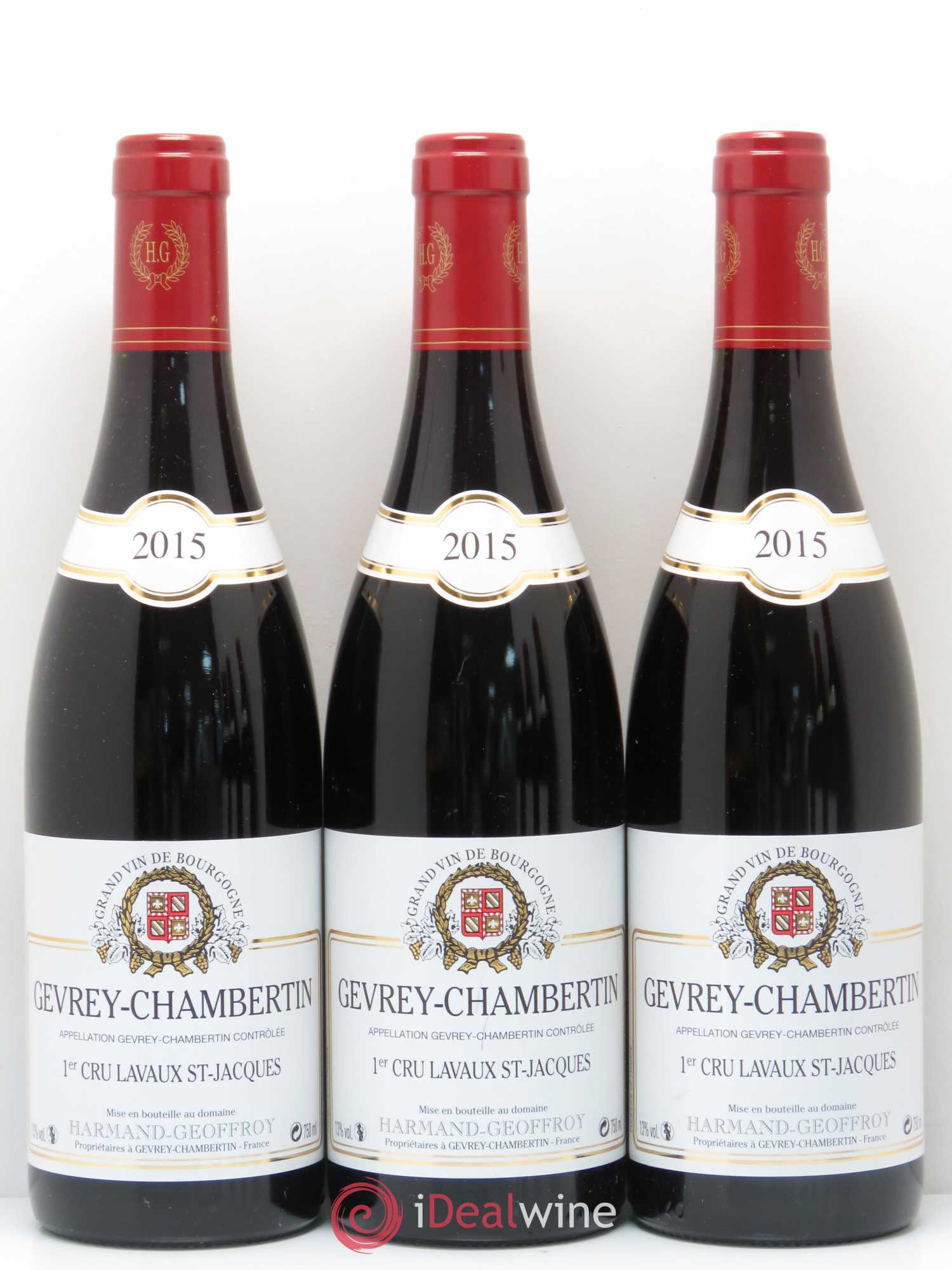 Gevrey-Chambertin 1er Cru Lavaux Saint Jacques Harmand-Geoffroy (Domaine) 2015 - Lot de 6 bouteilles - 2