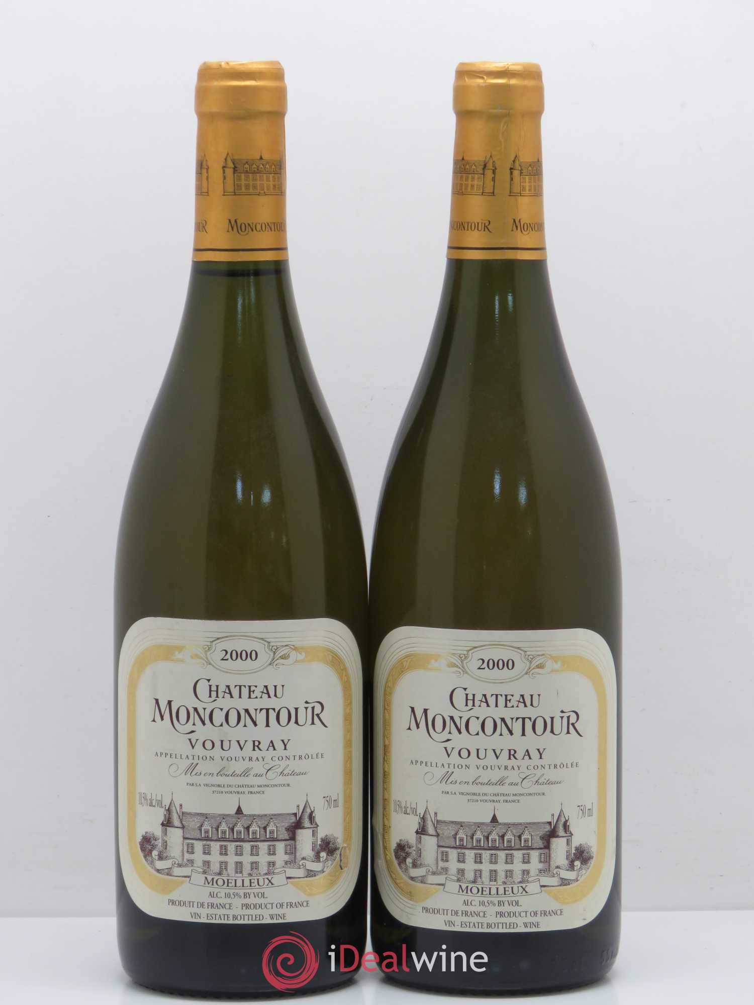 Vouvray Château de Montcontour 2000 - Lot de 2 bouteilles - 0