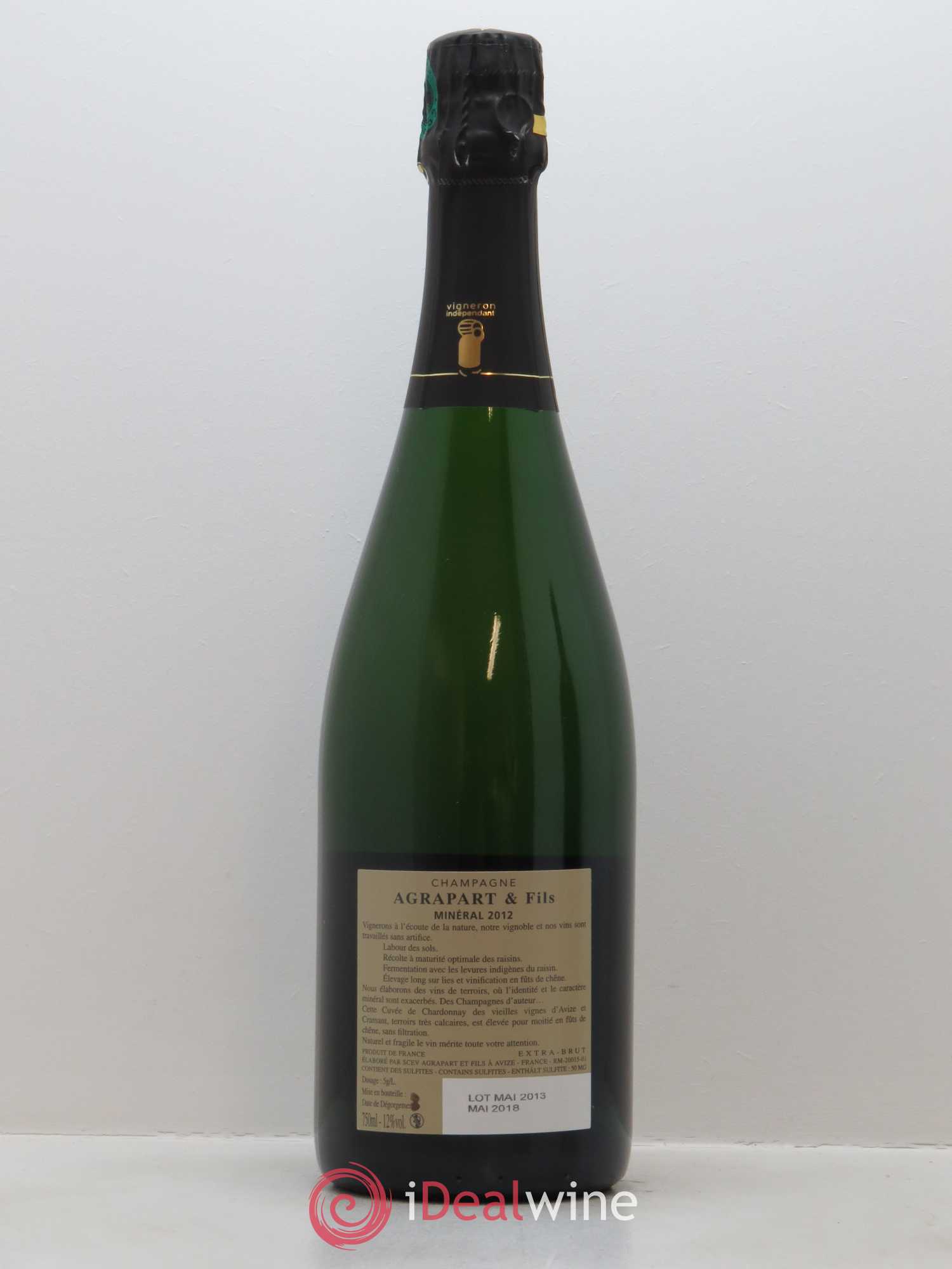 Minéral Extra-Brut Blanc de blancs Agrapart & Fils 2012 - Lot of 1 bottle - 1