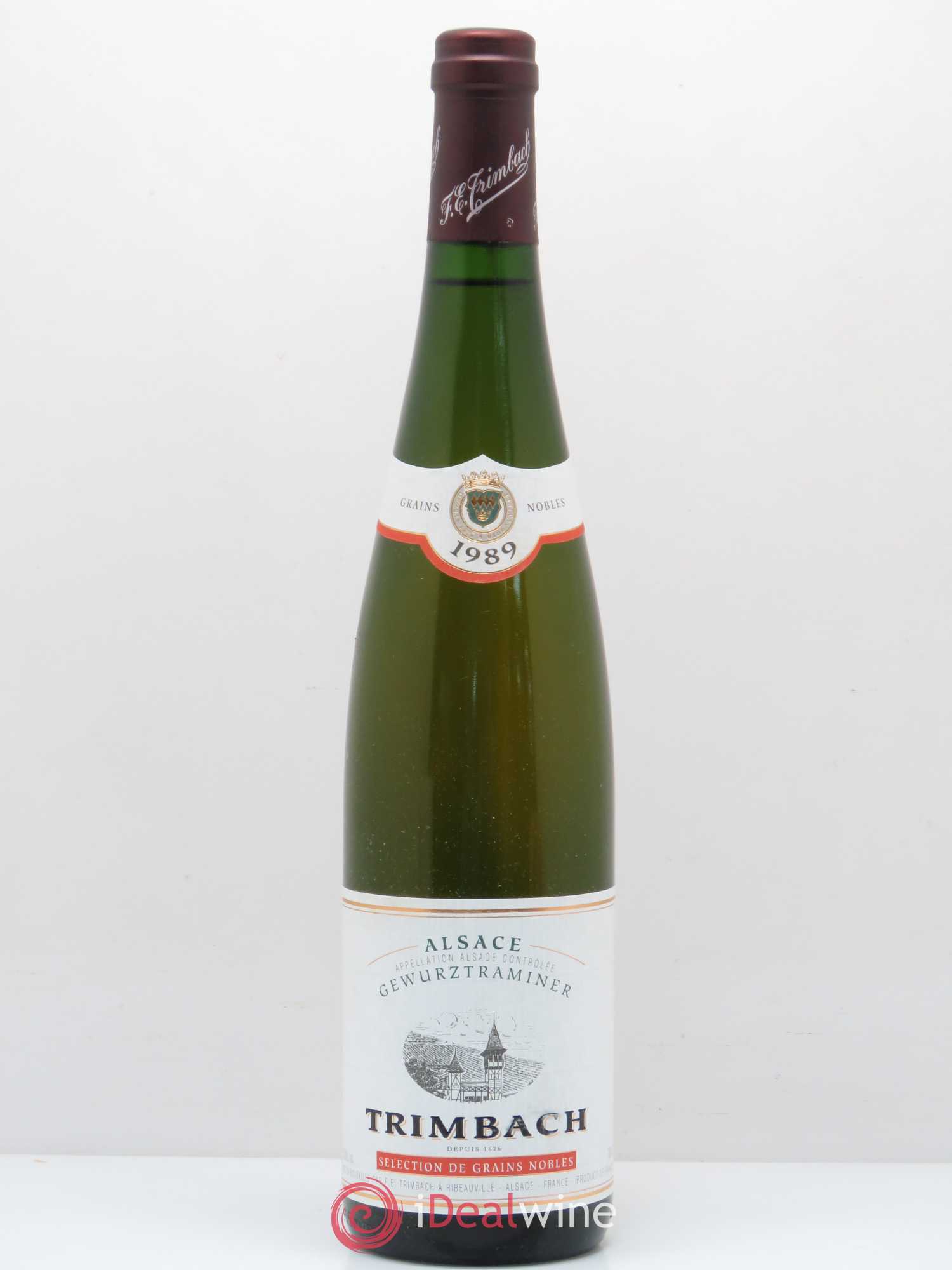 Alsace Gewurztraminer Sélection de Grains Nobles Trimbach (Domaine) 1989 - Lot de 1 bouteille - 0