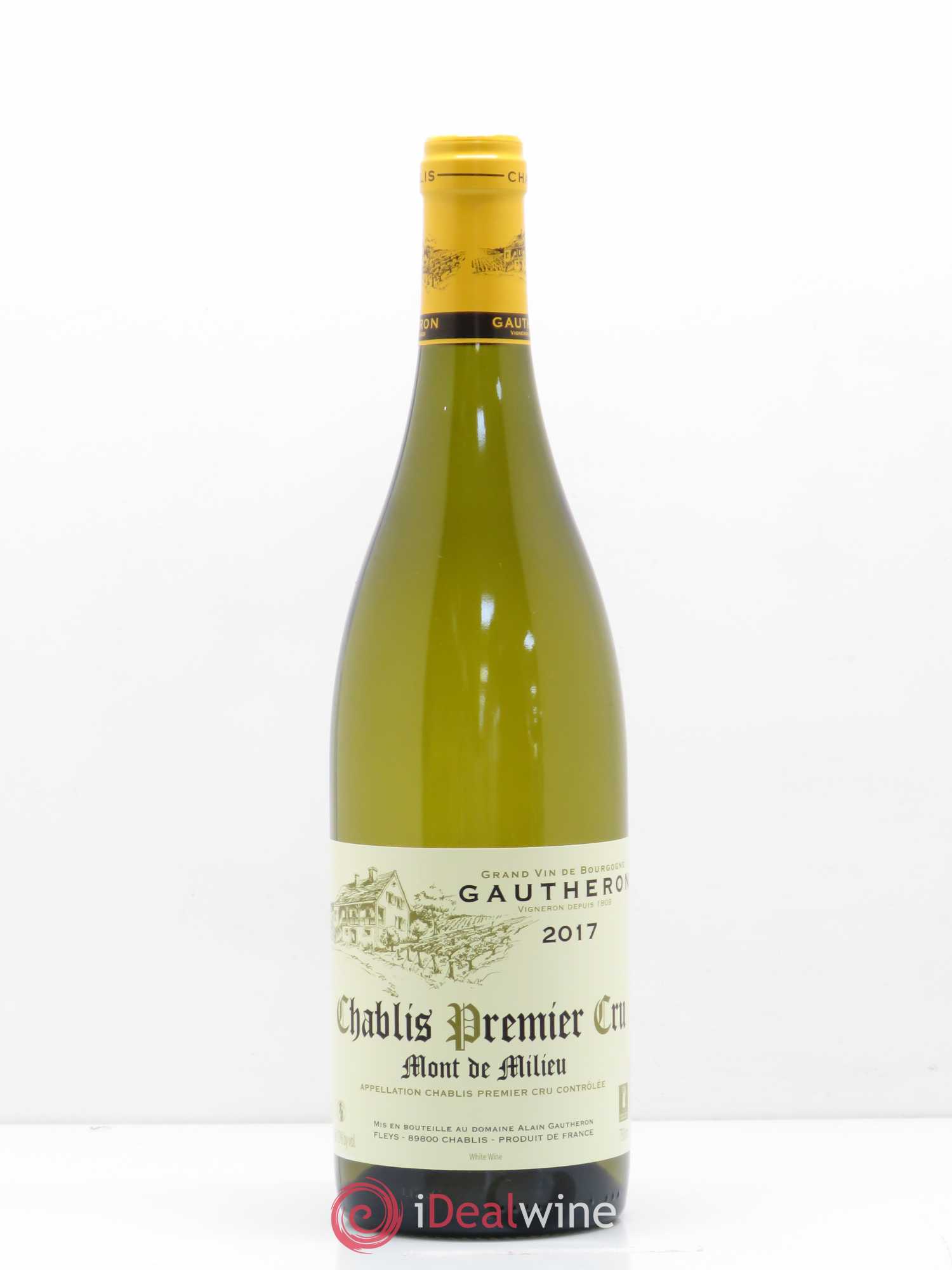 Chablis 1er Cru Mont De Milieu Gautheron 2017 - Lot de 1 bouteille - 0