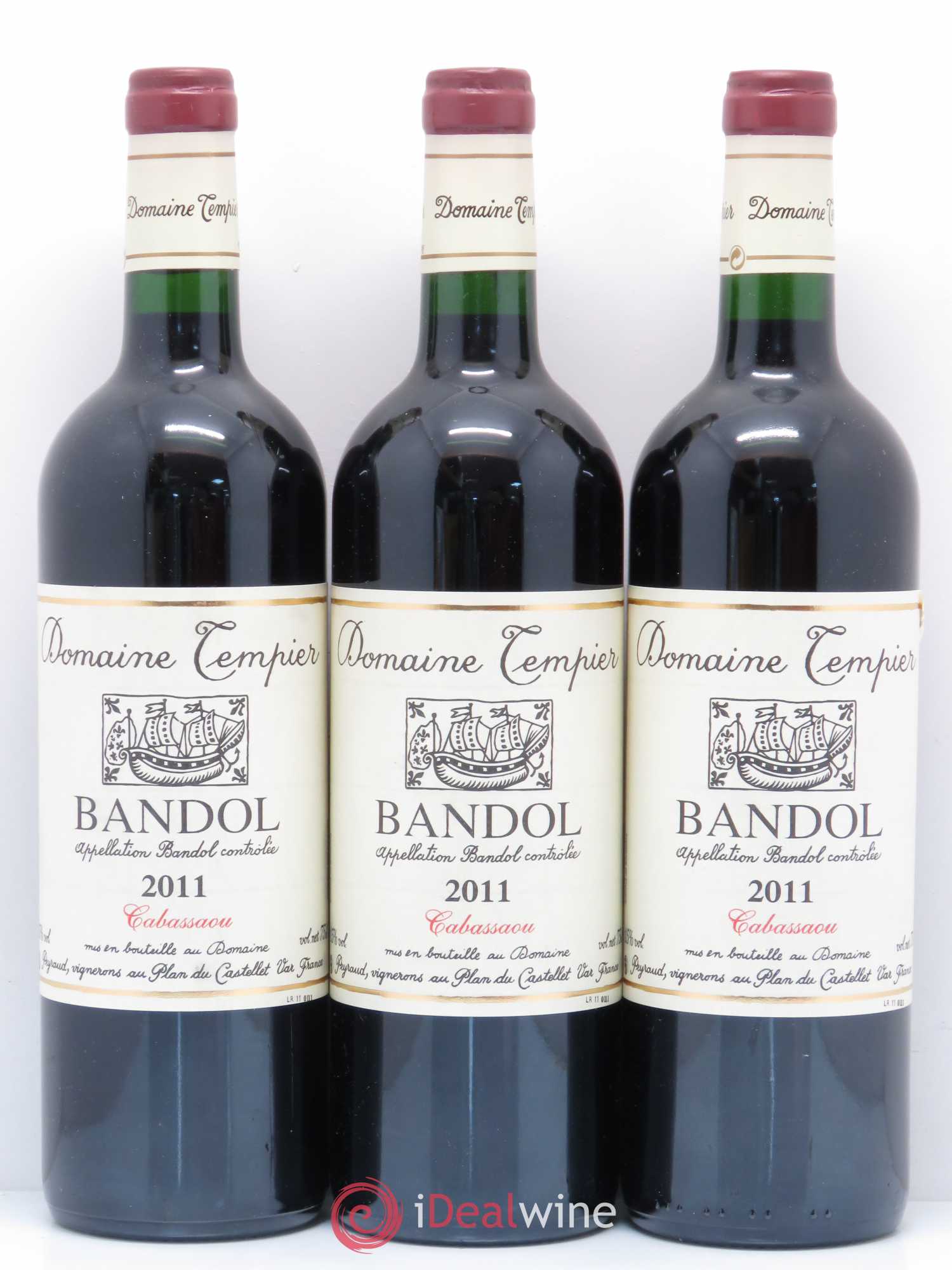 Bandol Domaine Tempier Cuvée Cabassaou Famille Peyraud 2011 - Lot de 3 bouteilles - 0