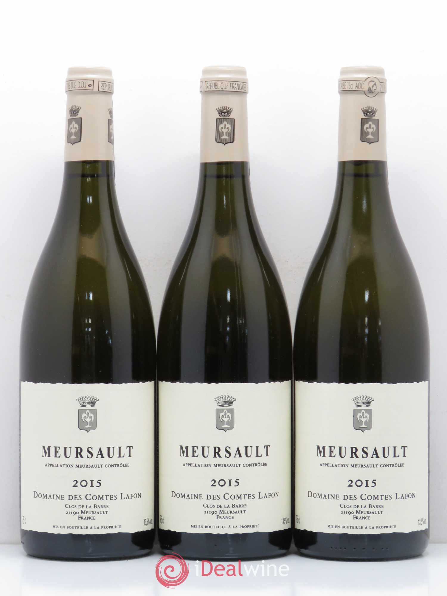 Meursault Comtes Lafon (Domaine des) 2015 - Lot de 3 bouteilles - 0