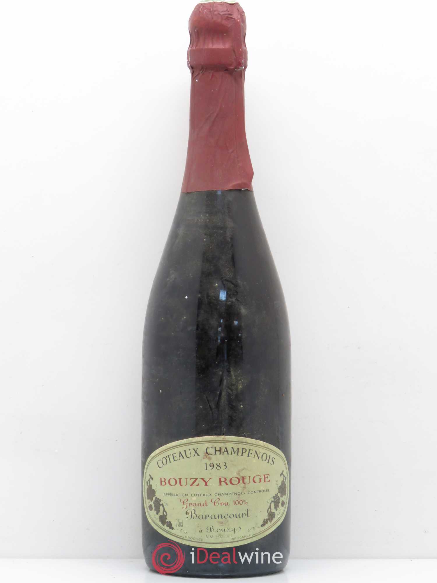 Coteaux Champenois Bouzy Grand Cru Barancourt 1983 - Lot of 1 bottle - 0