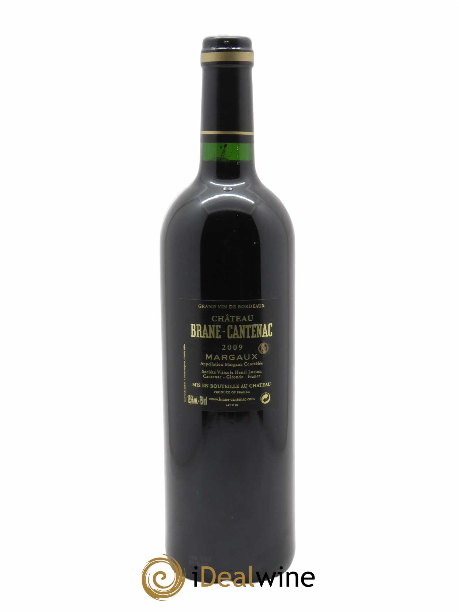 Château Brane Cantenac 2ème Grand Cru Classé 2009 - Lot de 1 bouteille - 1