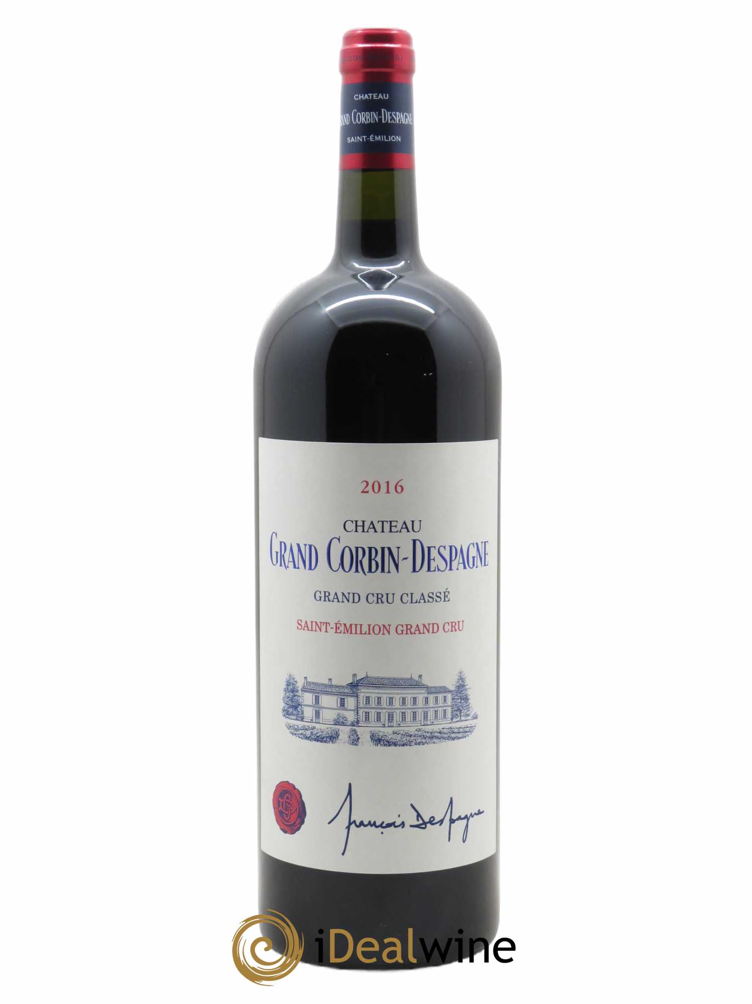 Château Grand Corbin Despagne Grand Cru Classé  2016 - Posten von 1 Magnum - 0