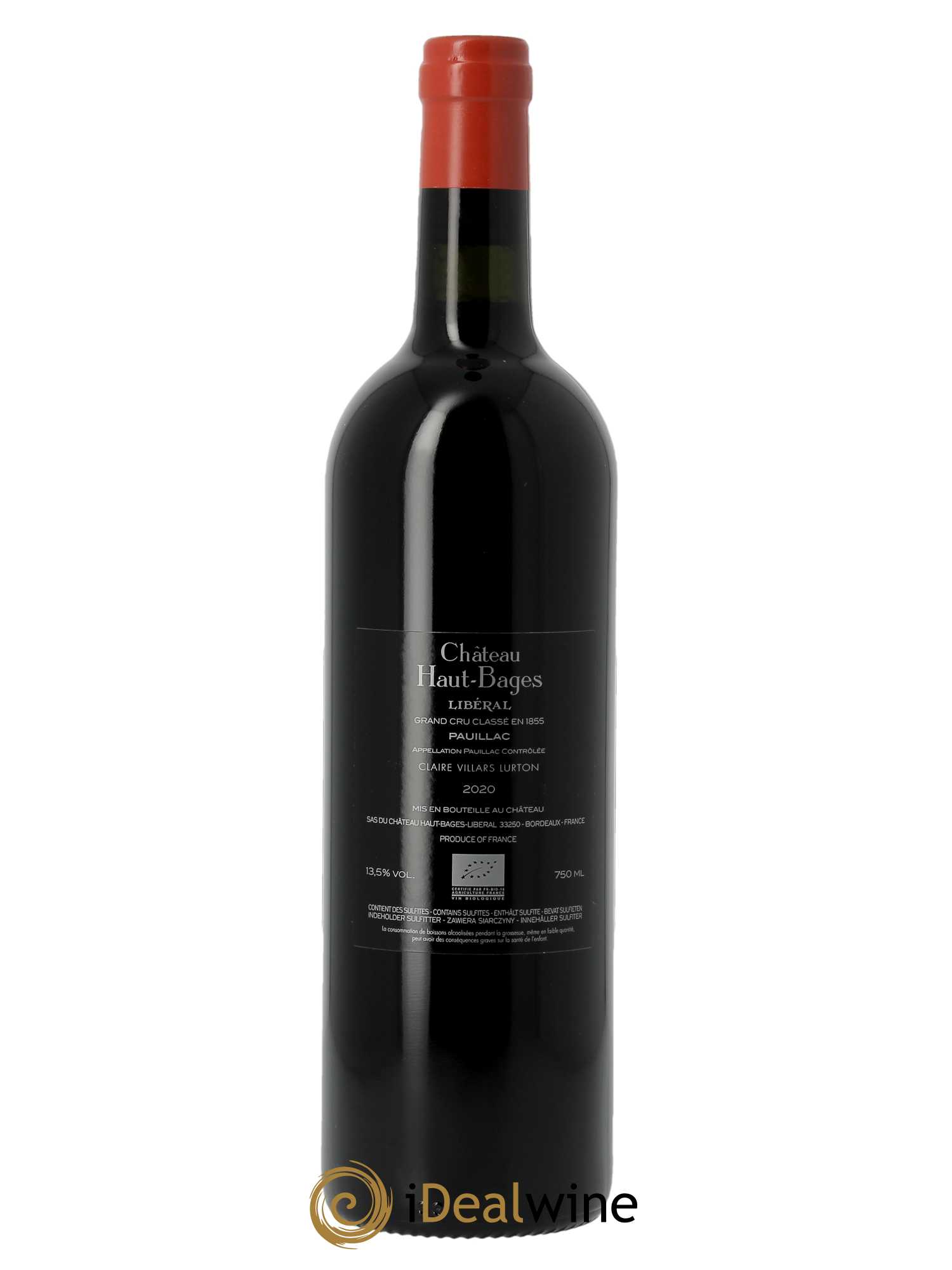 Château Haut Bages Libéral 5ème Grand Cru Classé (OWC if 6 bts) 2020 - Lot of 1 bottle - 1