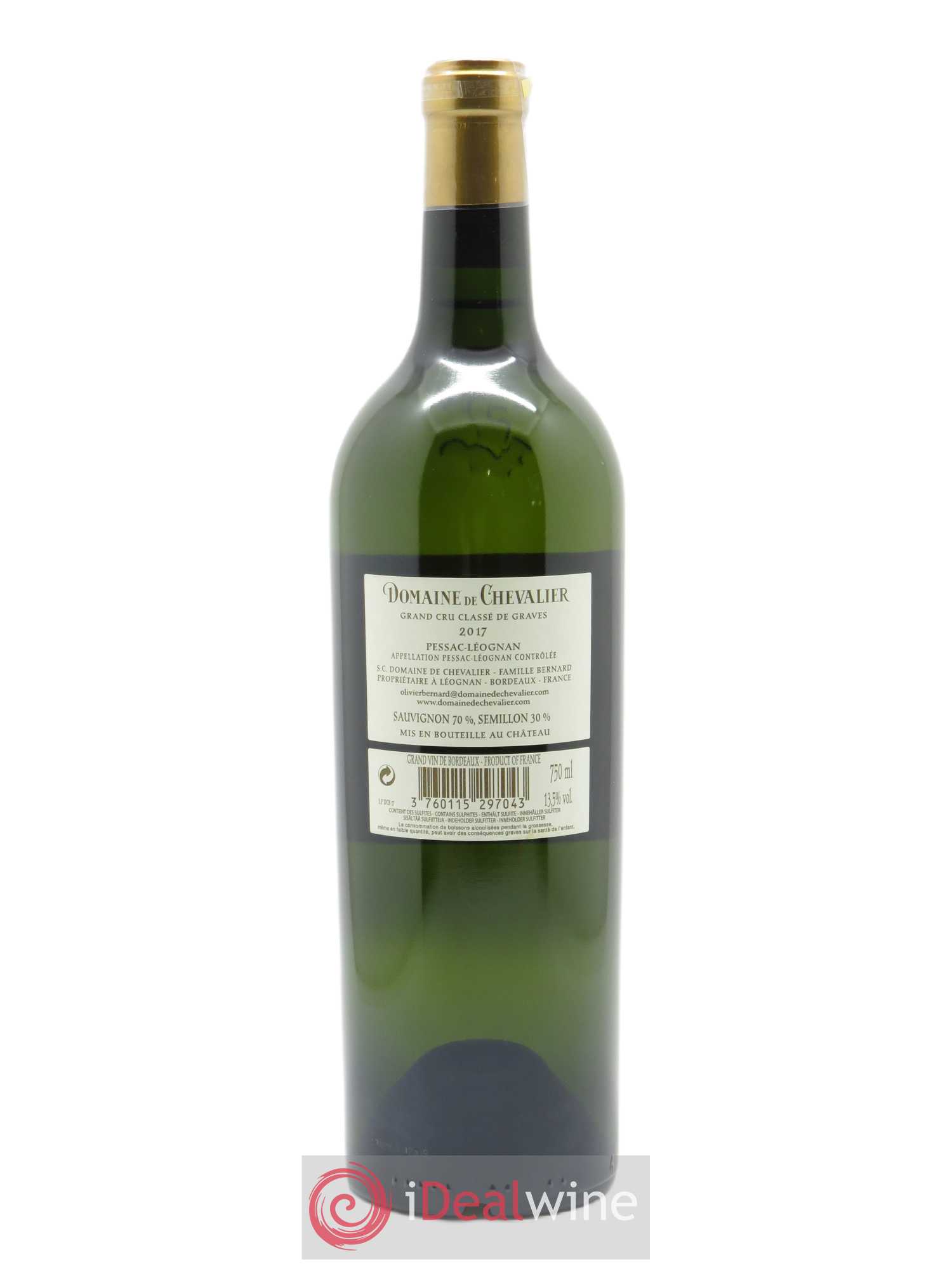 Domaine de Chevalier Cru Classé de Graves 2017 - Lot de 1 bouteille - 1