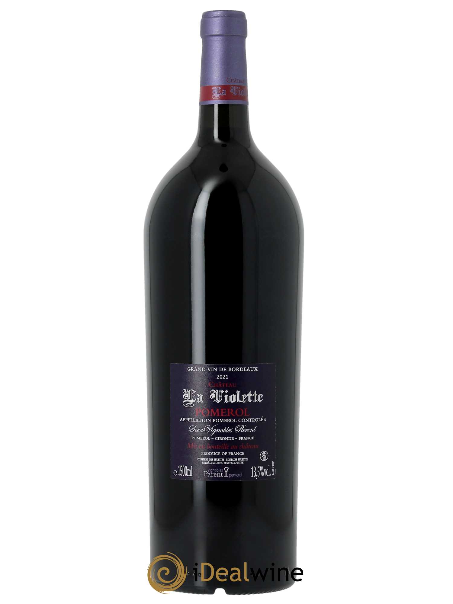 Château la Violette (Cassetta in legno a partire da 3 2021 - Lotto di 1 magnum - 1