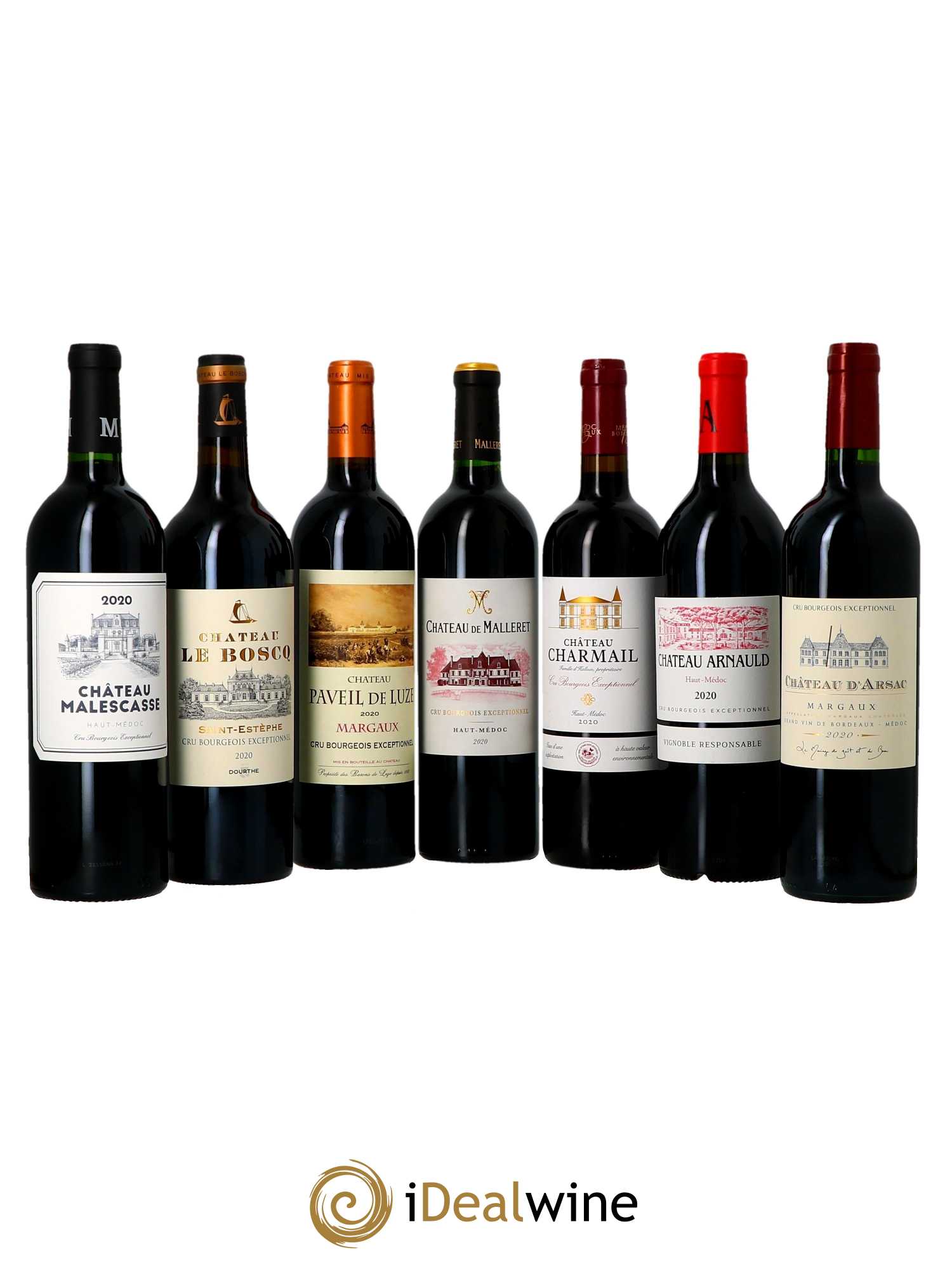 Caisse panachée Les 14 Crus Bourgeois Exceptionnels  2020 - Lot de 1 bouteille - 1