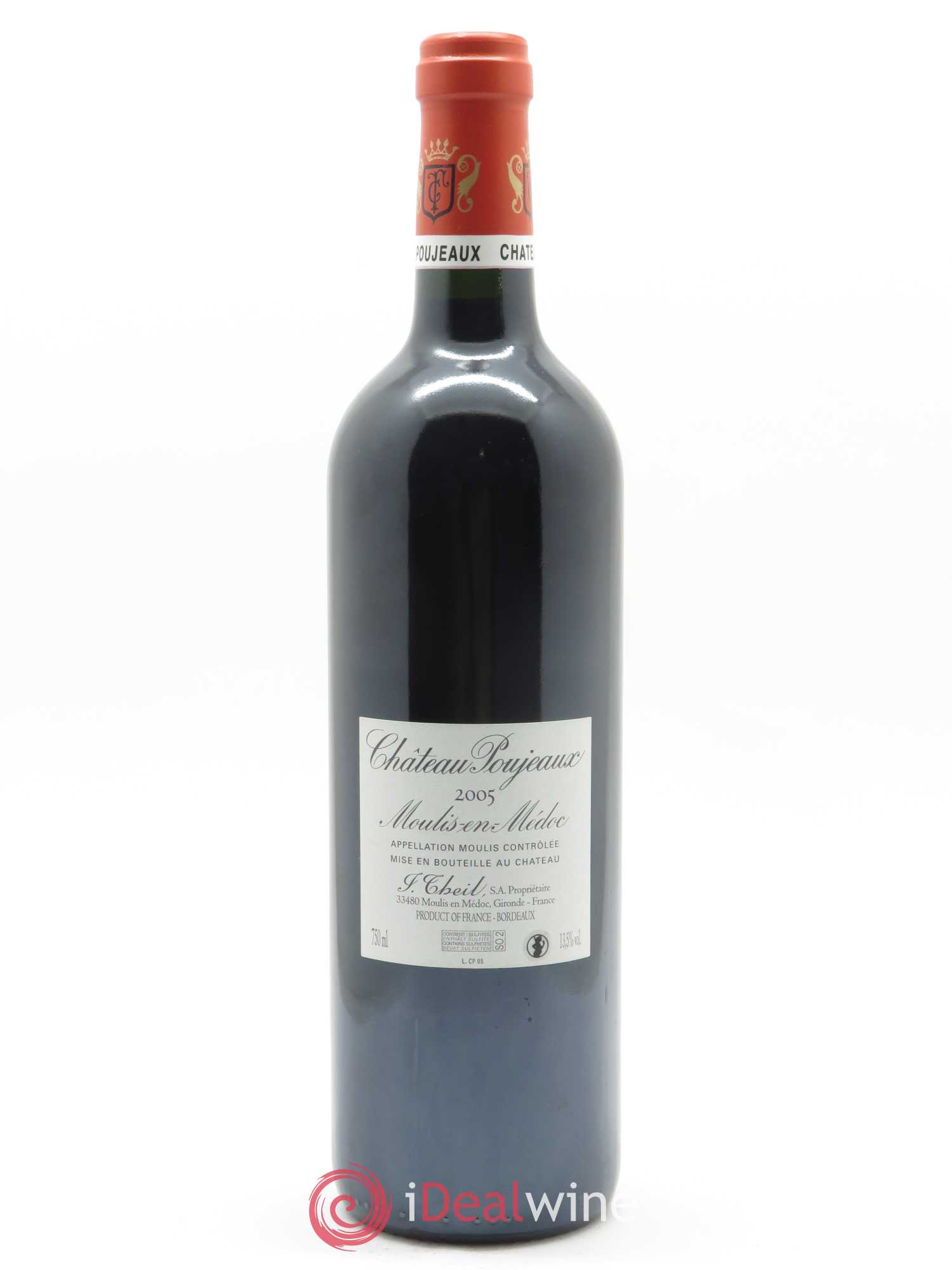 Château Poujeaux (OWC if 12 bts) 2005 - Lot of 1 bottle - 1