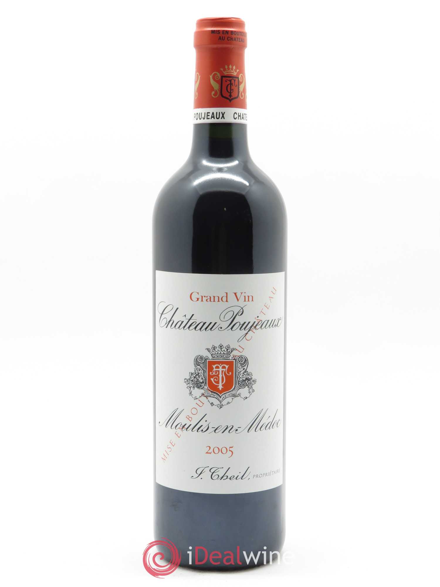 Château Poujeaux (OWC if 12 bts) 2005 - Lot of 1 bottle - 0