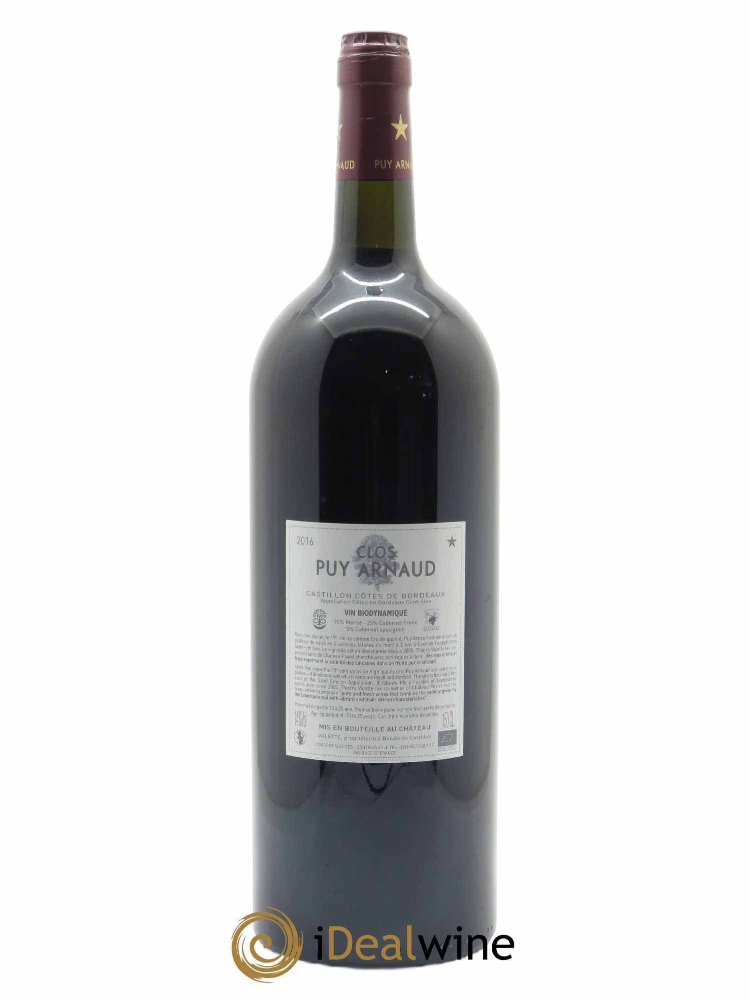 Clos Puy Arnaud (CBO à partir de 6 mgs) 2016 - Lotto di 1 magnum - 1