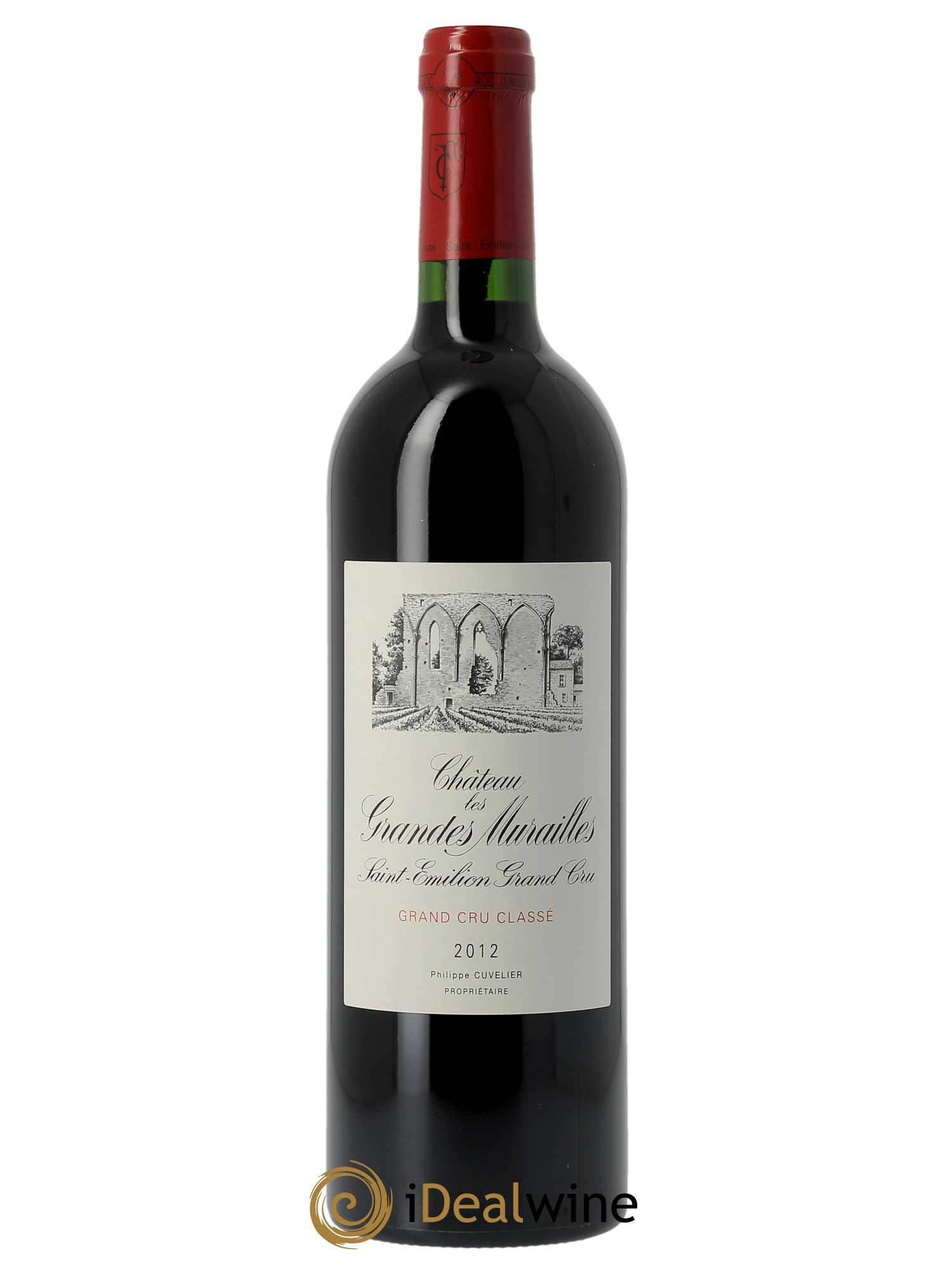 Château les Grandes Murailles Grand Cru Classé (Original-Holzkiste ab 6 St.) 2012 - Posten von 1 Flasche - 0