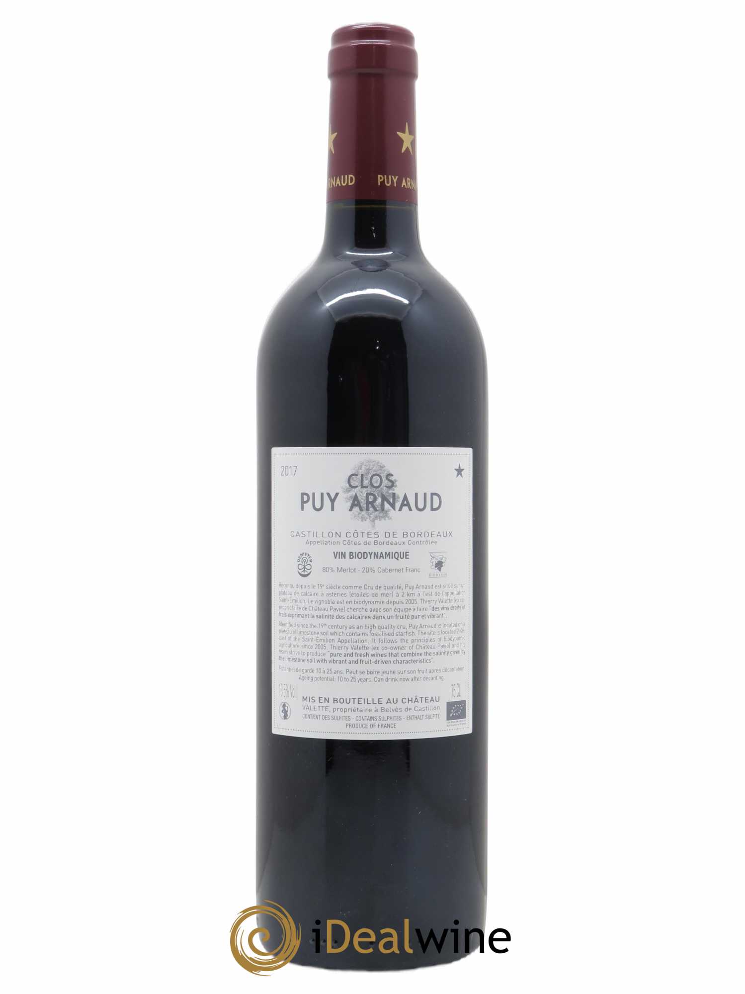 Clos Puy Arnaud 2017 - Lot of 1 bottle - 1