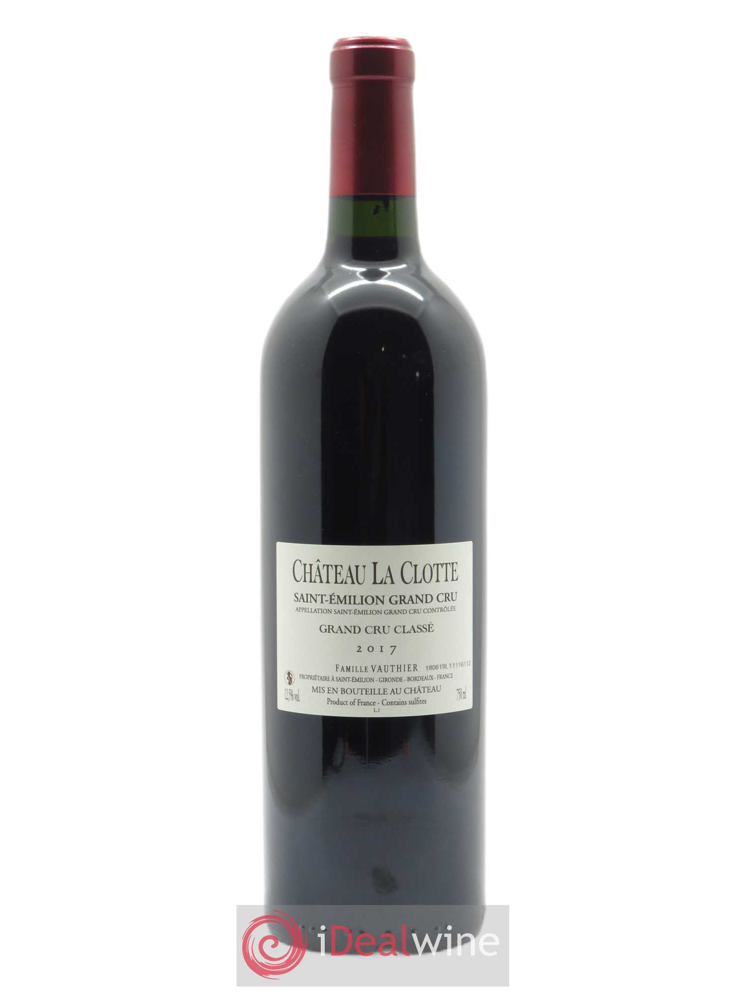 Château la Clotte (OWC if 12 bts) 2017 - Lot of 1 bottle - 1