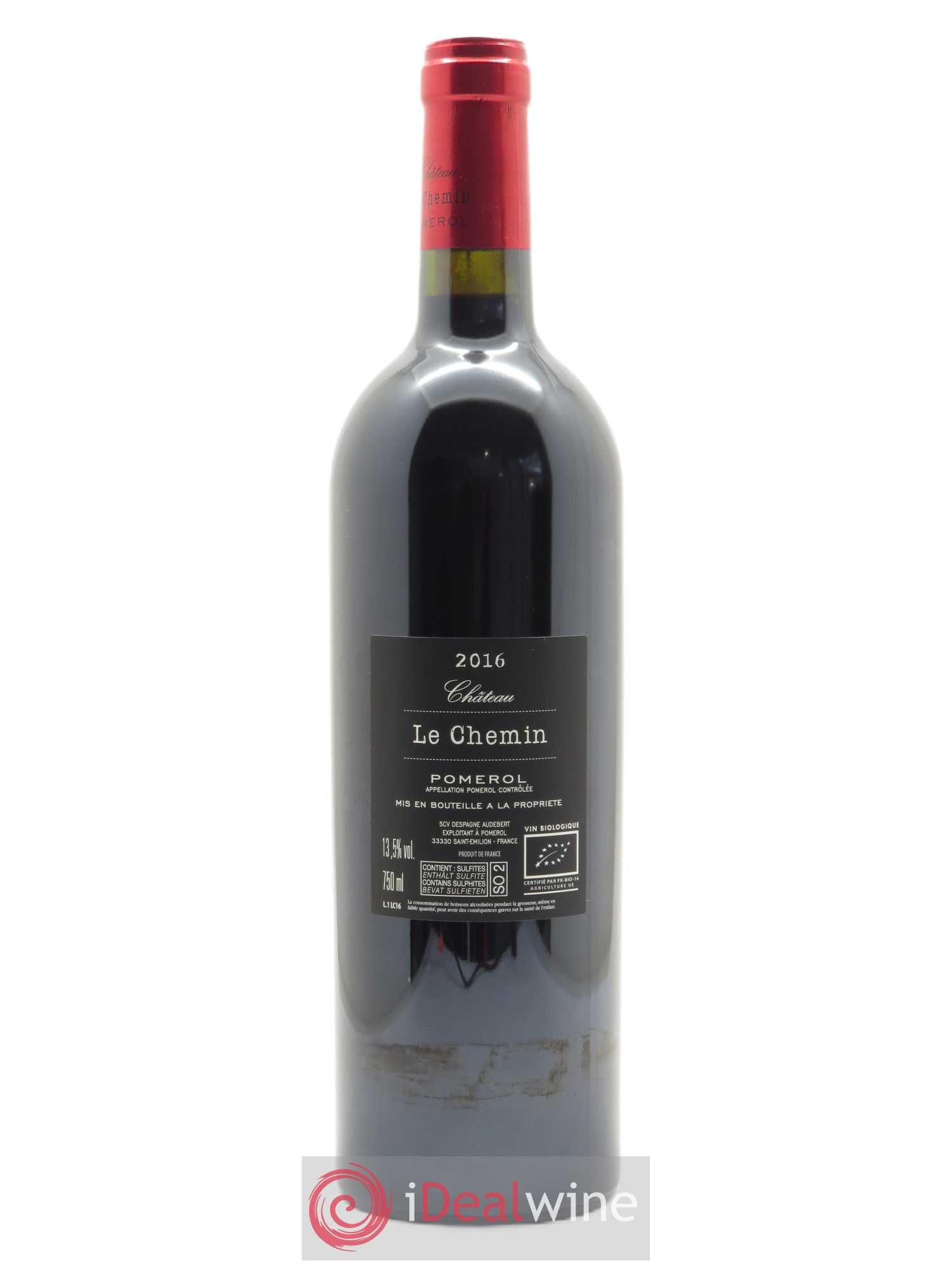 Château Le Chemin 2016 - Lot de 1 bouteille - 1