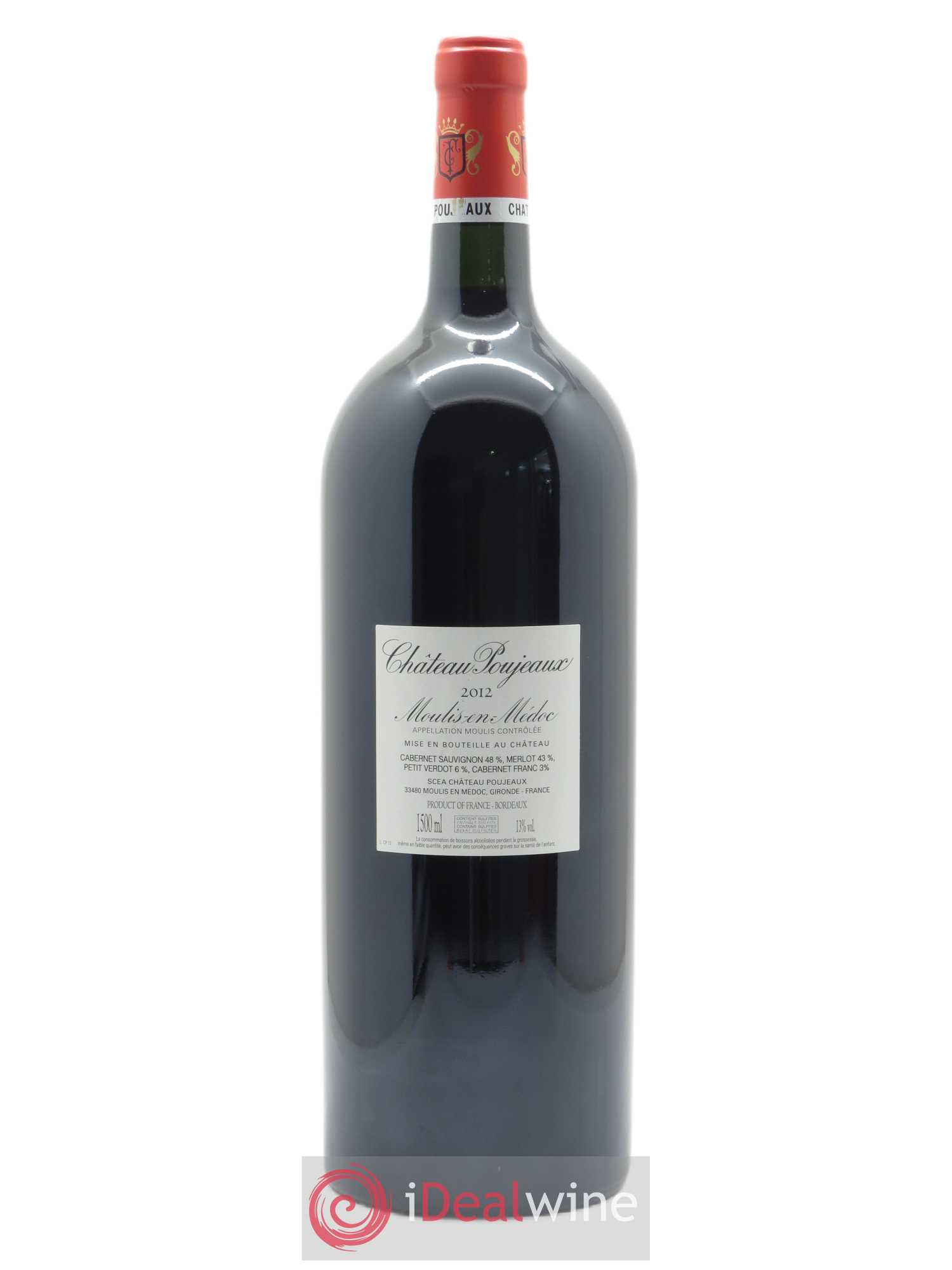 Château Poujeaux 2012 - Lot de 1 magnum - 1