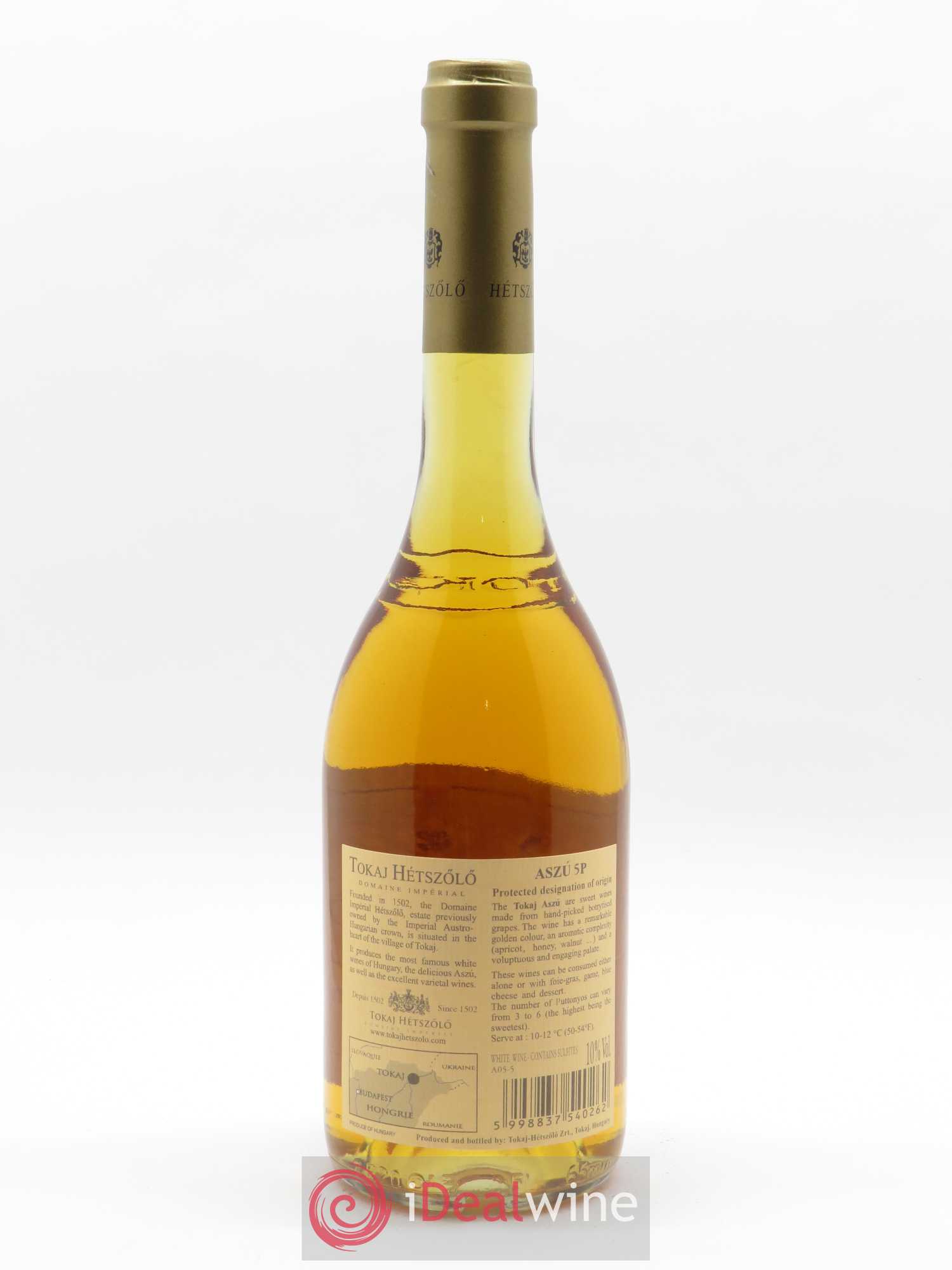 Tokaji Aszu 5 Puttonyos Hétszölö (Domaine) 2005 - Posten von 1 Flasche - 1