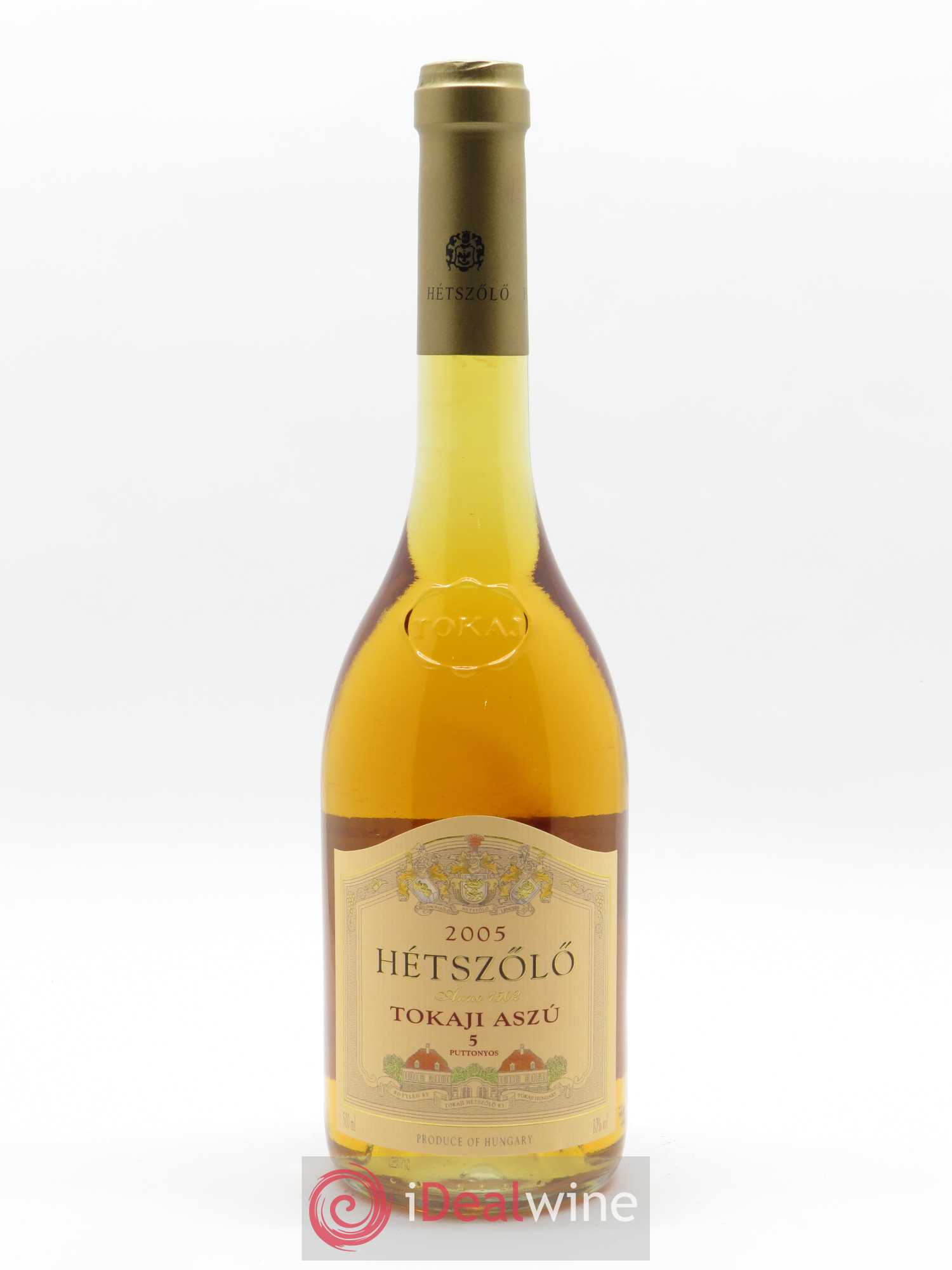 Tokaji Aszu 5 Puttonyos Hétszölö (Domaine) 2005 - Lot of 1 bottle - 0