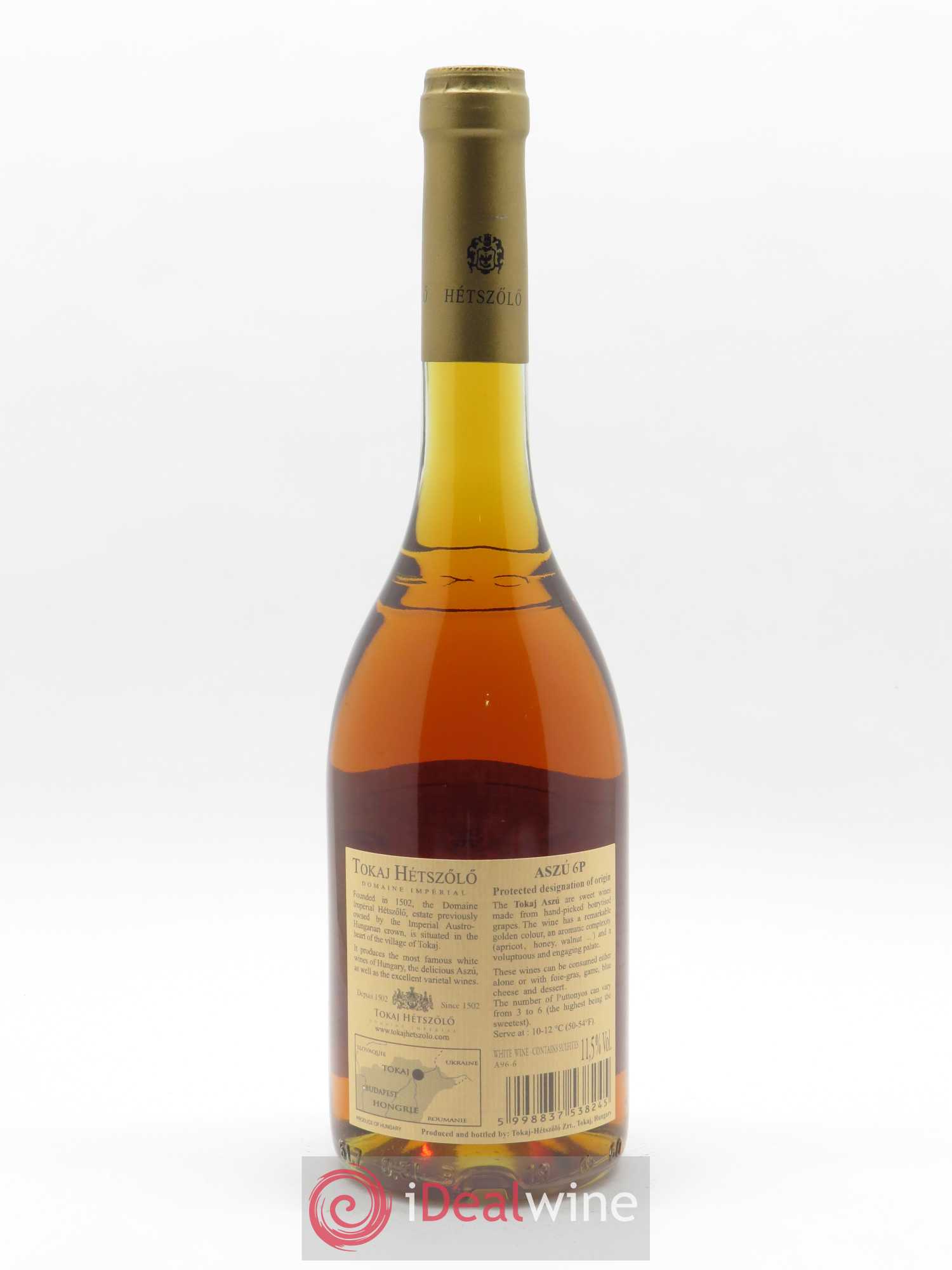 Tokaji Aszu 6 Puttonyos Hétszölö (Domaine) 1996 - Lotto di 1 bottiglia - 1