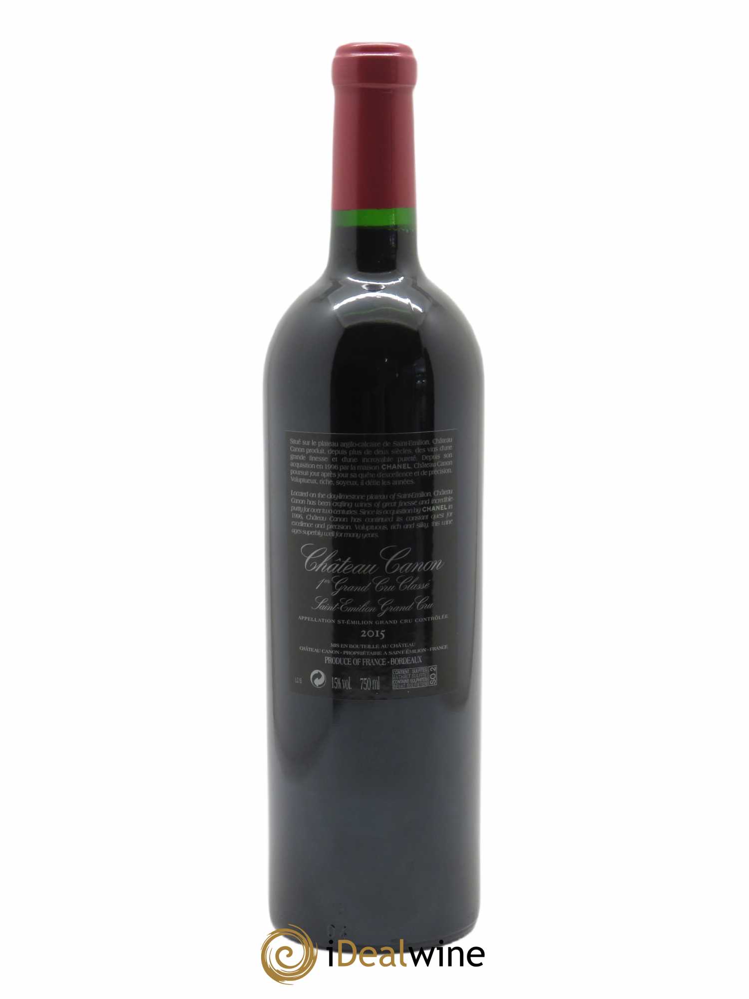 Château Canon 1er Grand Cru Classé B (CBO à partir de 6 bts) 2015 - Lot de 1 bouteille - 1