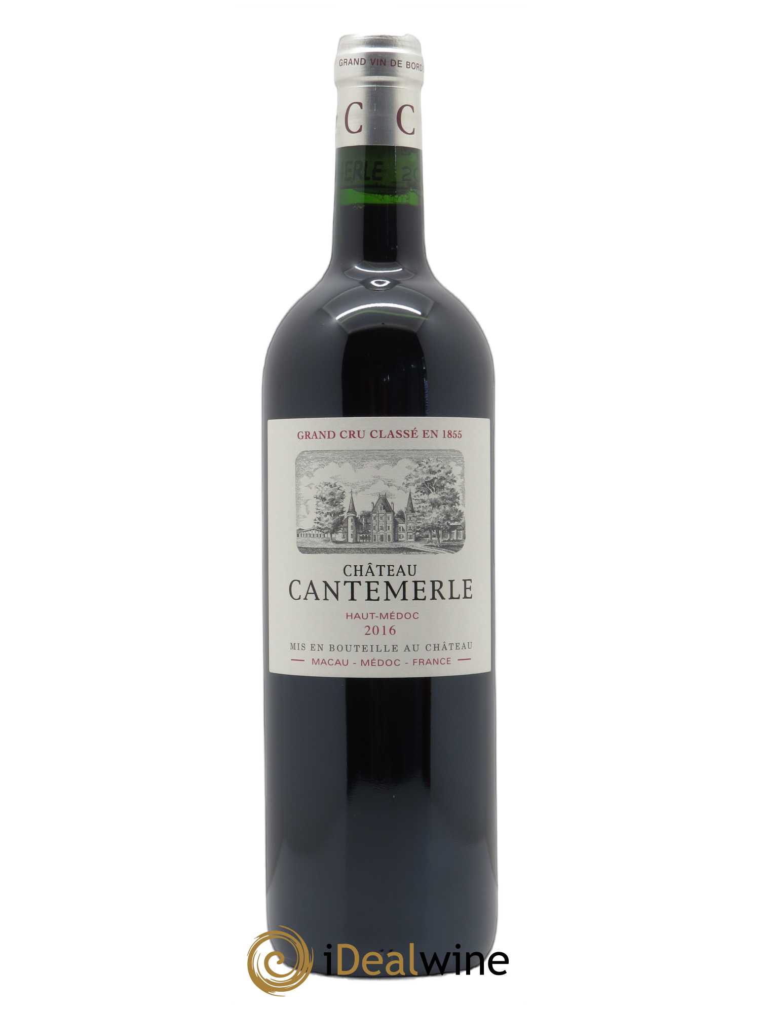 Château Cantemerle 5ème Grand Cru Classé (Original-Holzkiste ab 12 St.) 2016 - Posten von 1 Flasche - 0