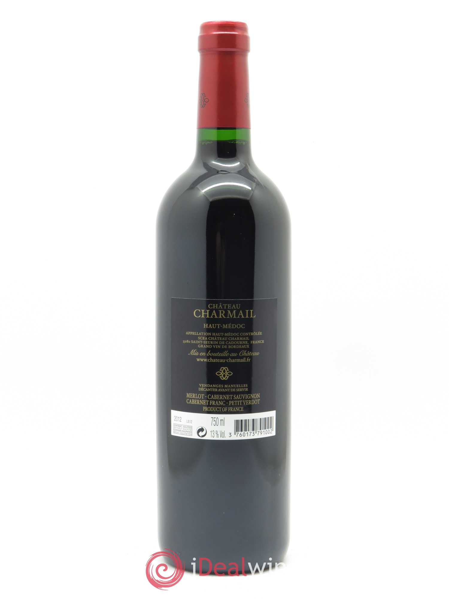 Château Charmail Cru Bourgeois 2012 - Lot de 1 bouteille - 1