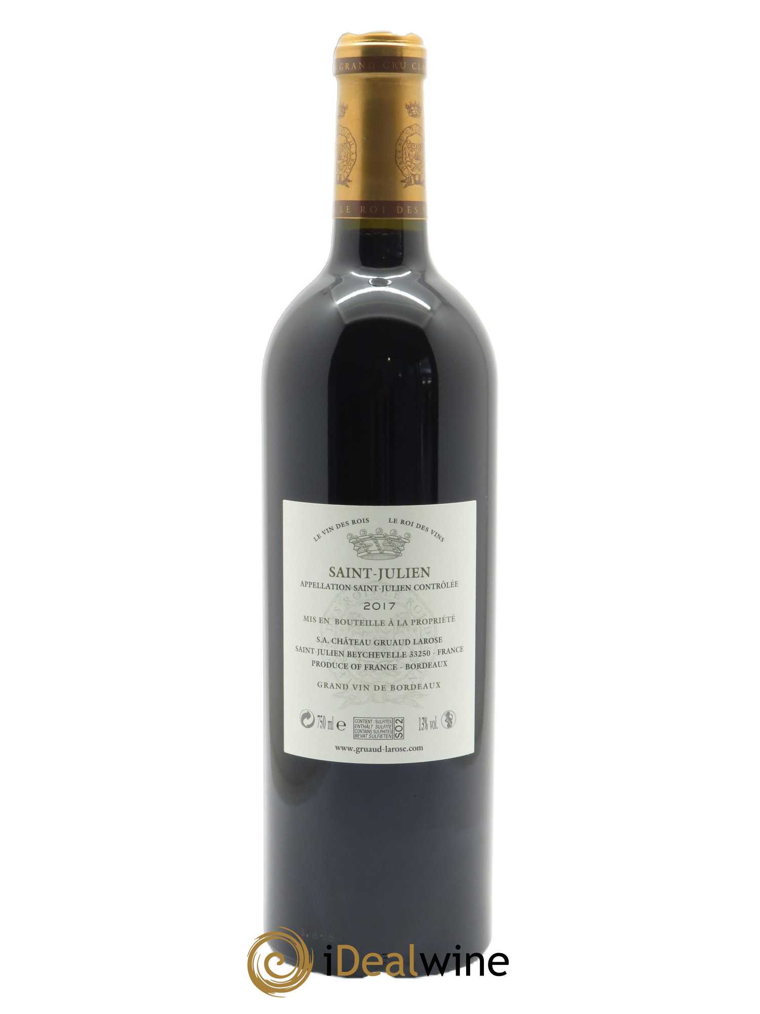 Château Gruaud Larose 2ème Grand Cru Classé (CBO à partir de 12 bts) 2017 - Lot de 1 bouteille - 1