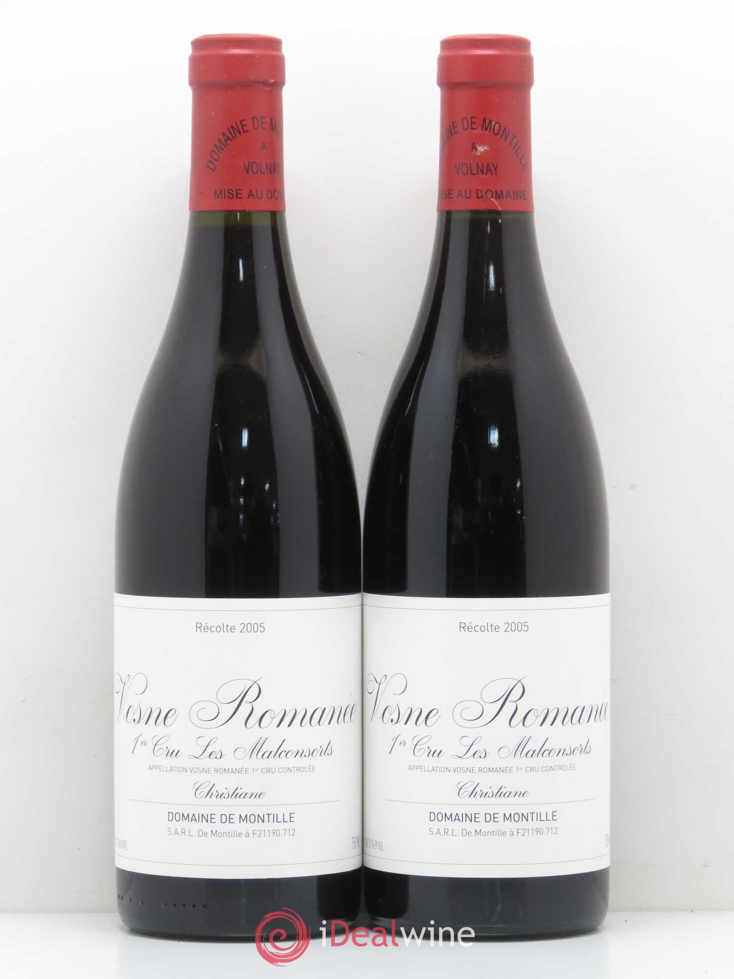 Vosne-Romanée 1er Cru Les Malconsorts - Cuvée Christiane De Montille (Domaine) 2005 - Lot de 2 bouteilles - 0