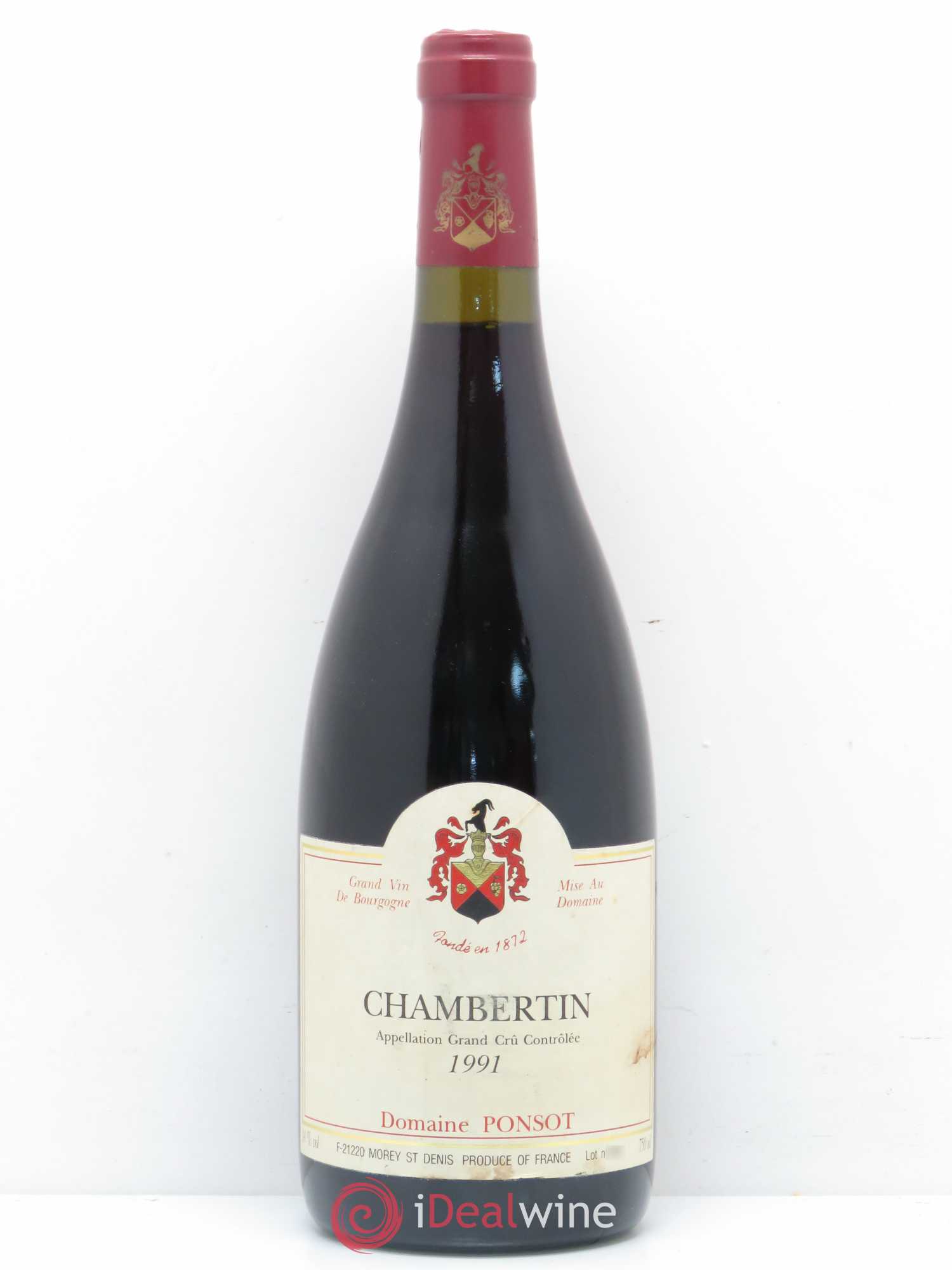 Chambertin Grand Cru Ponsot (Domaine) 1991 - Lot of 1 bottle - 0