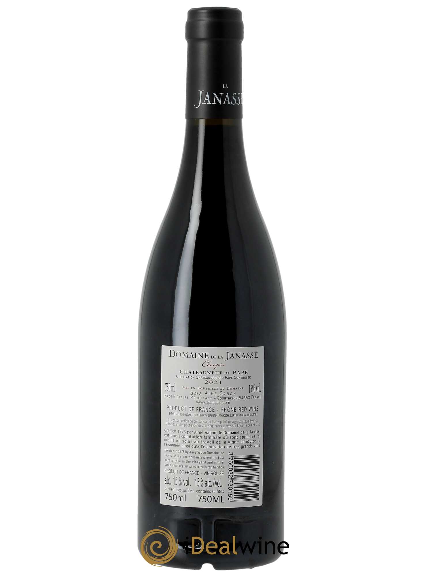 Châteauneuf-du-Pape Cuvée Chaupin La Janasse (Domaine de) 2021 - Posten von 1 Flasche - 1