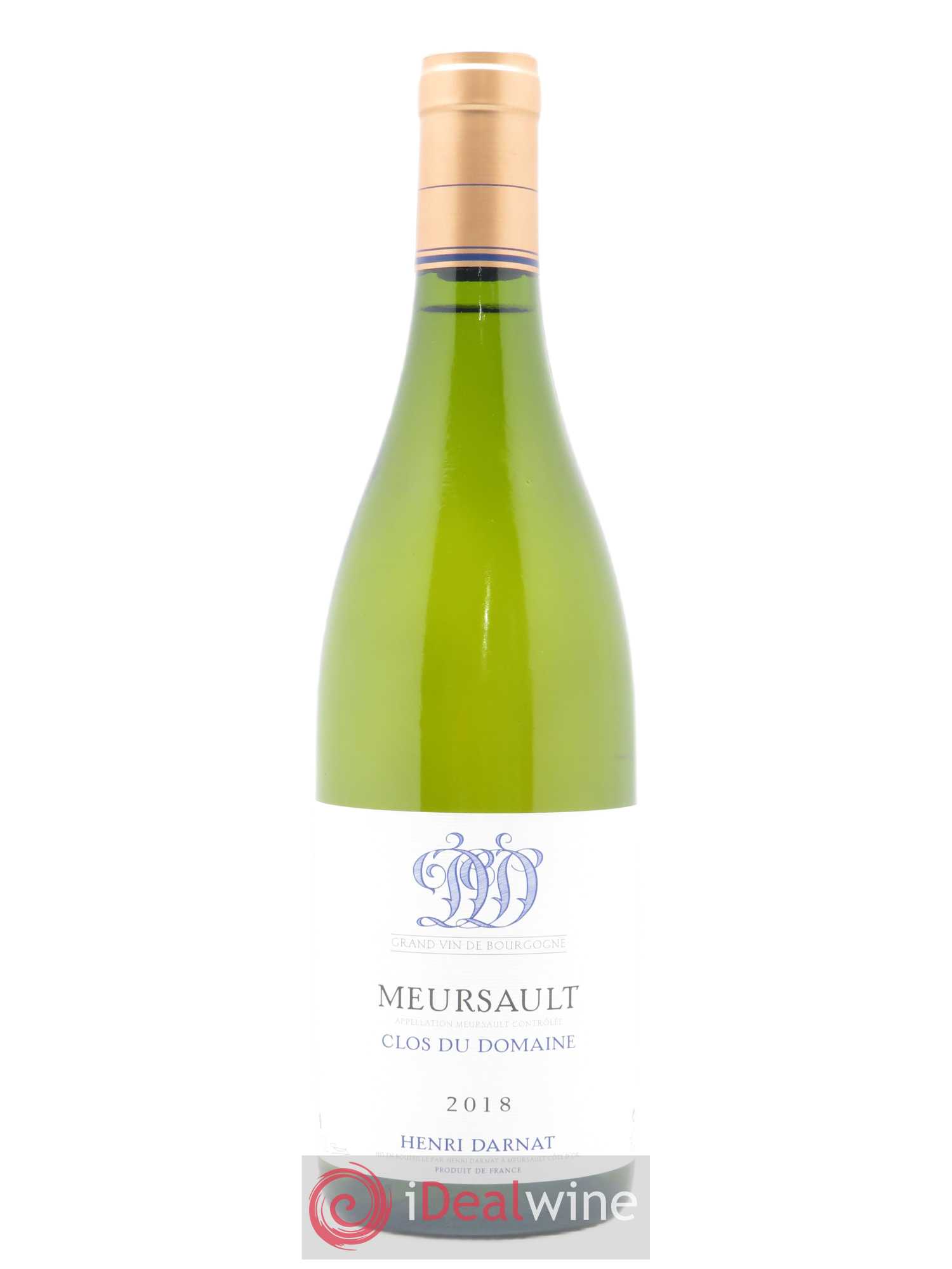 Meursault Clos du Domaine Henri Darnat 2018 - Lot of 1 bottle - 0